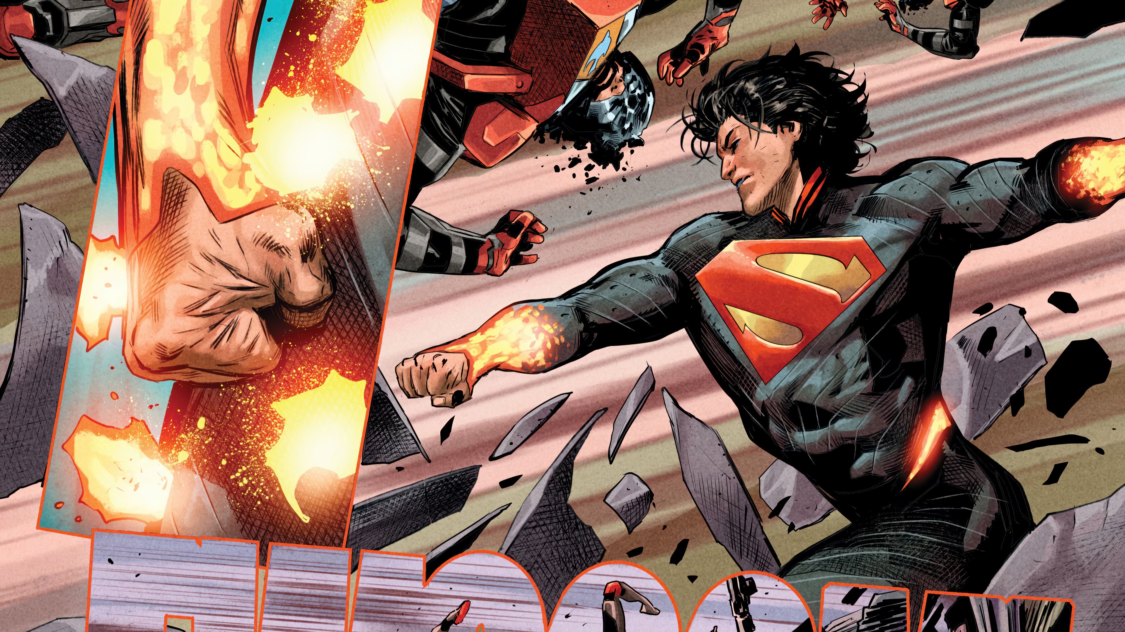 3840x2160 Absolute Superman Comics Wallpaper 4K HD PC b