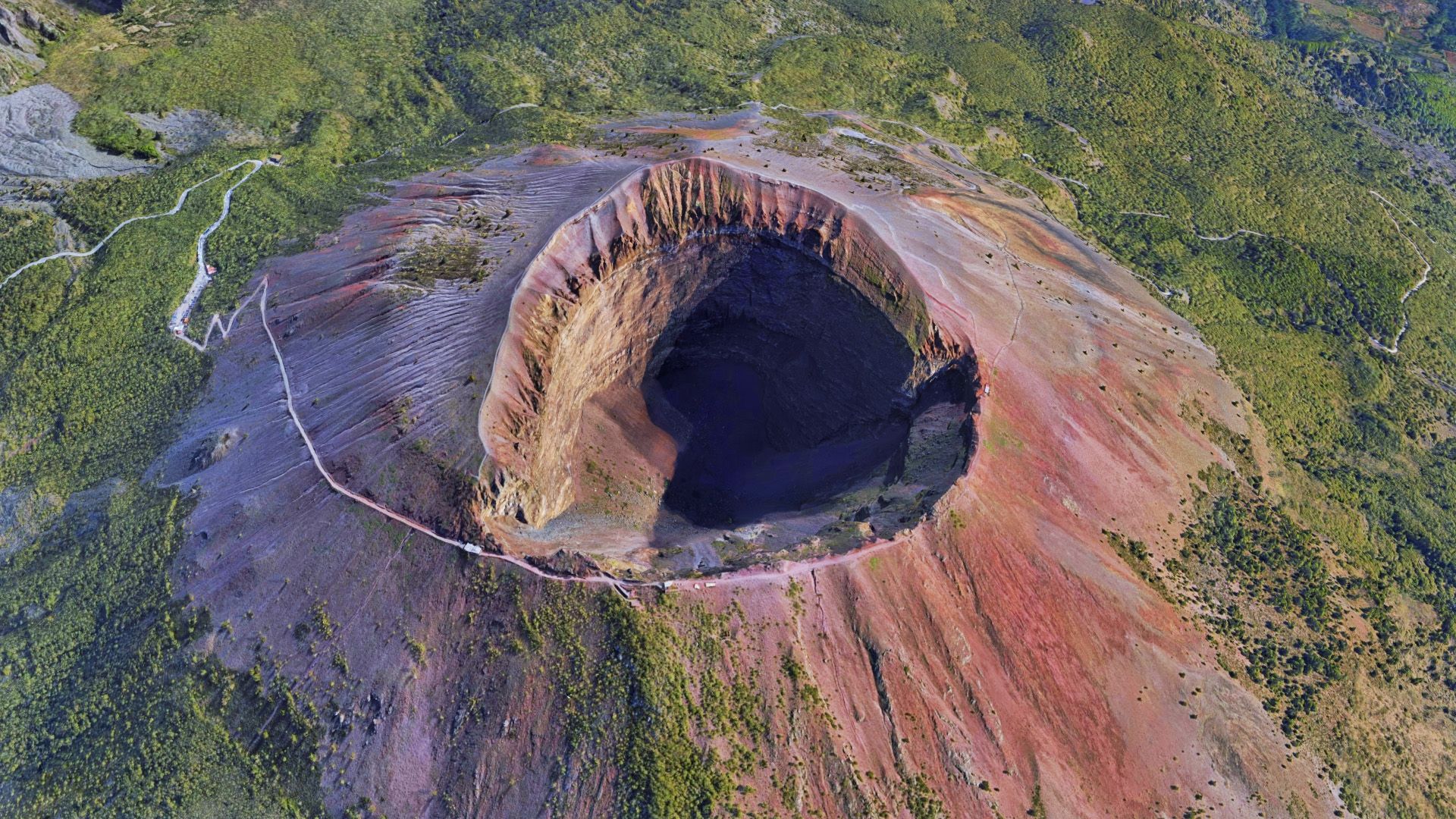 1920x1080 Vesuvius, guardian of the Bay of Naples