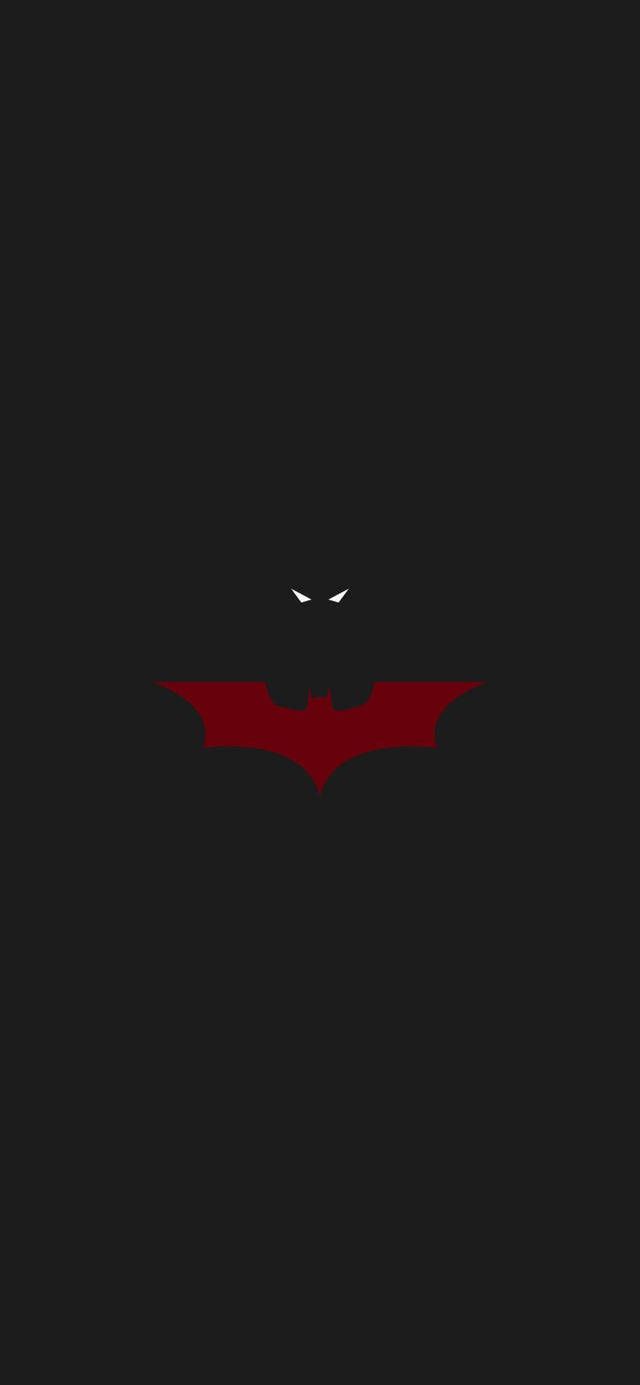 640x1385 Download The Batman iPhone Red Bat Wallpaper