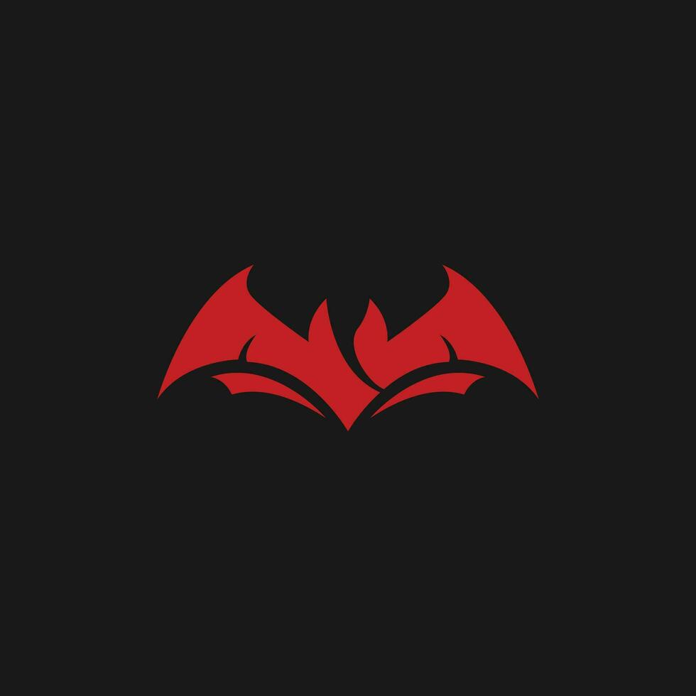 980x980 red bat vector icon logo template halloween element