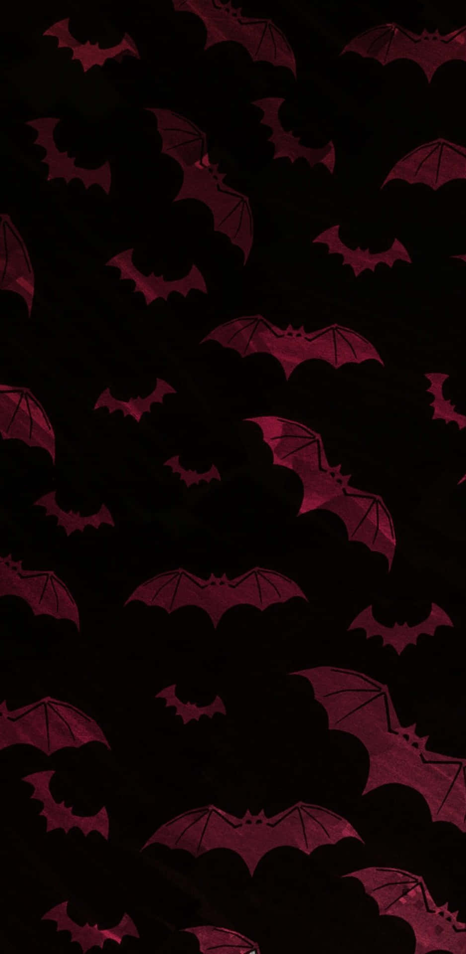 938x1920 Download Red Bats Black Background Gothic iPhone Wallpaper