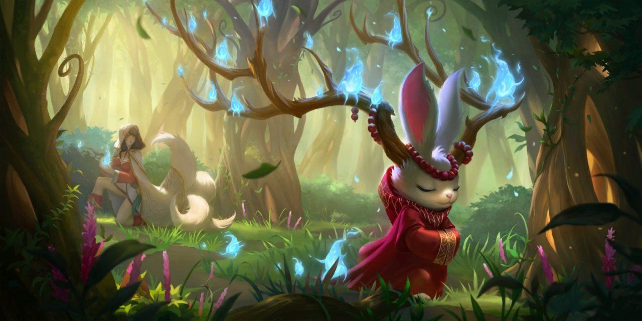 1280x640 Legends Of Runeterra: Ahri Followers Woodland Keeper'nen Thousand Tailed Willow Seedling Ancient