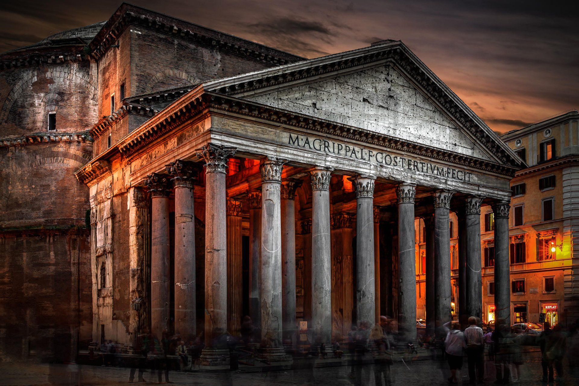 1920x1280 Timeless Elegance: Pantheon HD Wallpaper from Rome, Italyx1280