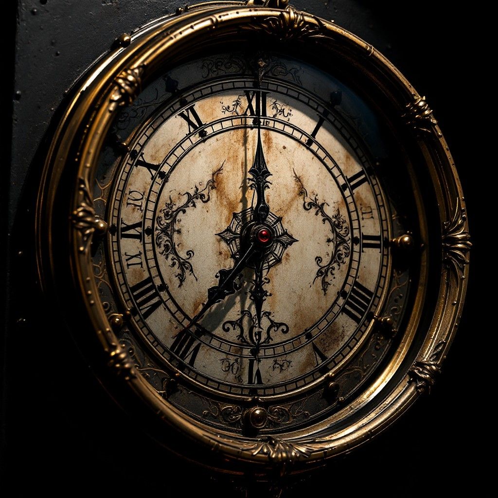 1024x1024 Free Ancient Gothic Timepiece Image, Victorian, Timepiece