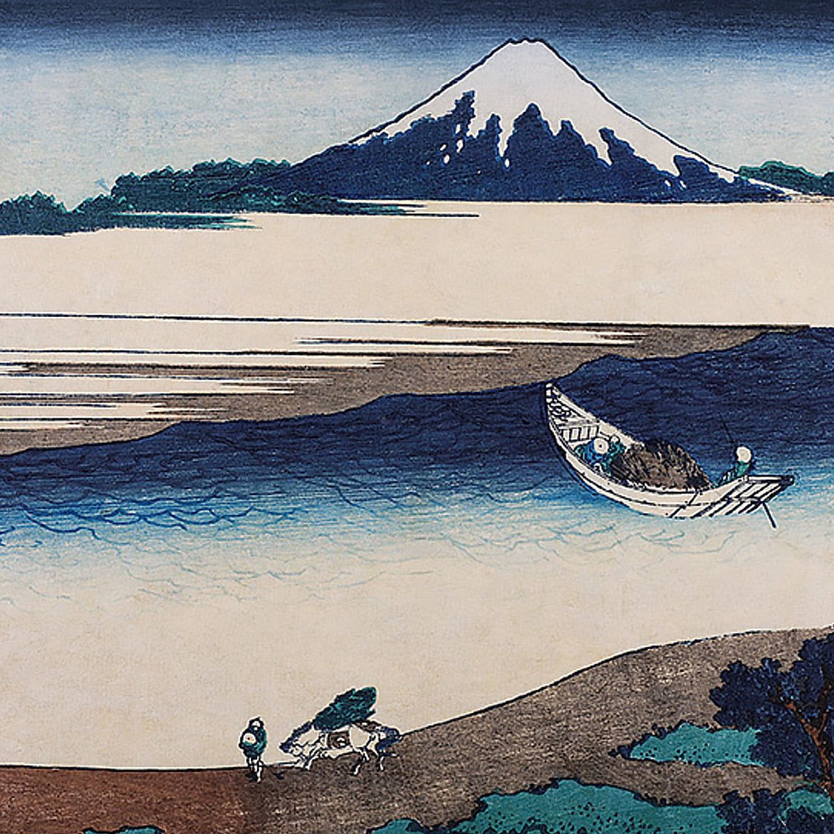 1200x1200 Schumacher Hokusai Mural Wallpaper 3142 / Blue