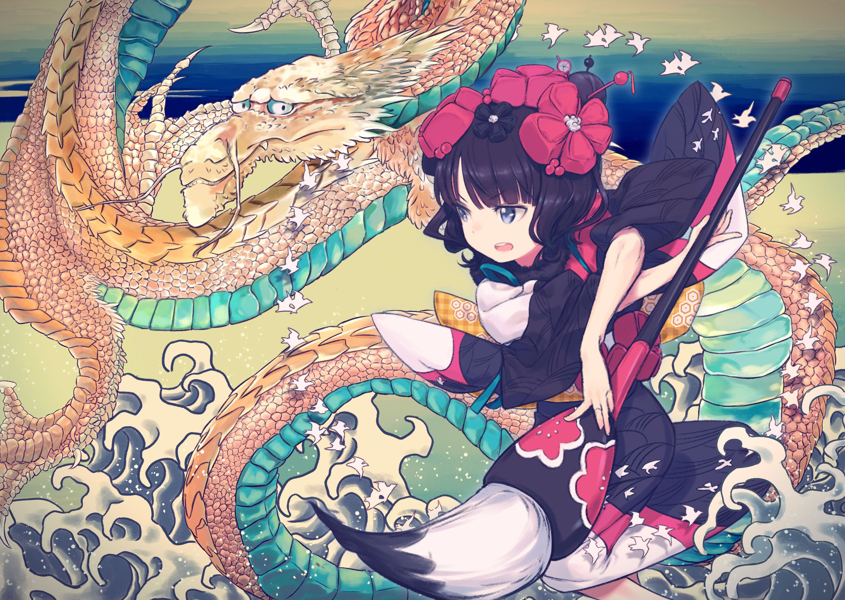 2888x2051 Download Katsushika Hokusai (Fate Grand Order) Foreigner (Fate Grand Order) Anime Fate Grand Order HD Wallpaperx2051