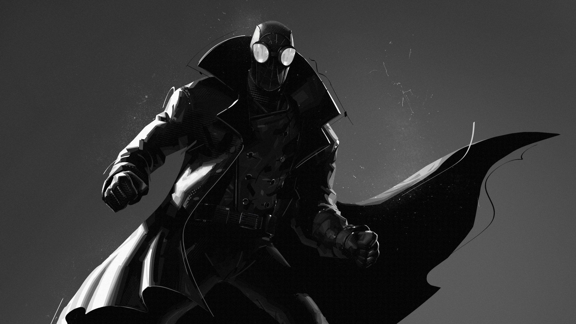 1920x1080 Spider Man Noir 4K Ultra HD Wallpaper. Spider Verse Movie Iconx2813