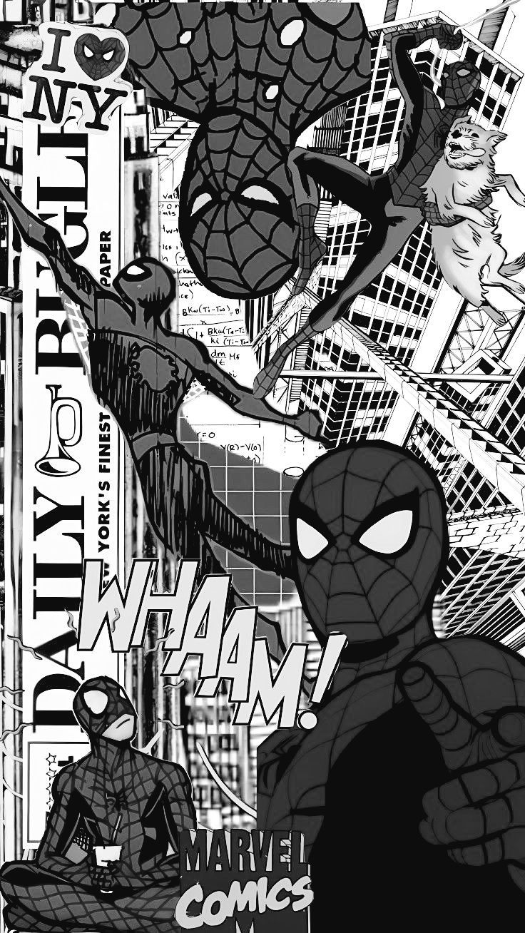 736x1308 Grey Spiderman Wallpaper. Spiderman Wallpaper Black Aesthetic, Spiderman Wallpaper Black And White, Spider Man Wallpaper
