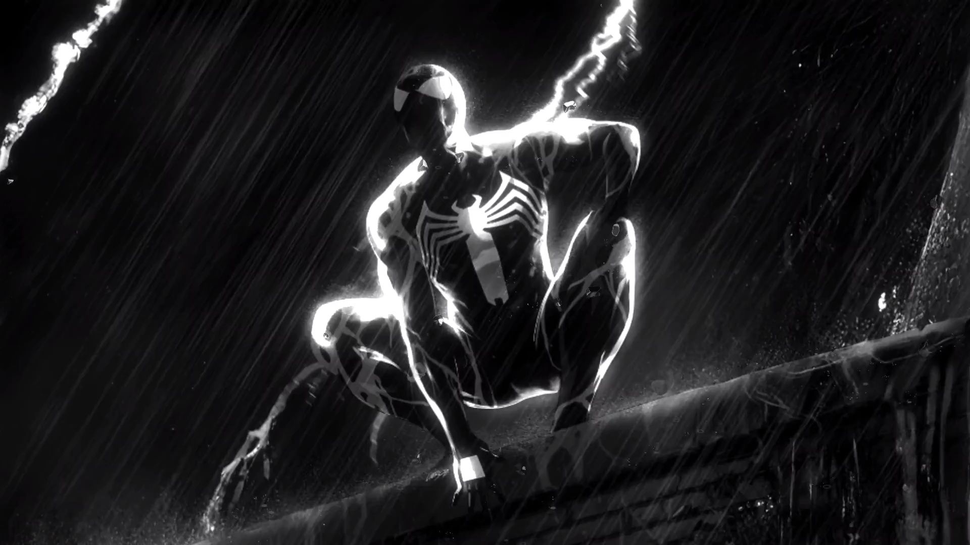 1920x1080 Spider Man Symbiote Suit Live Wallpaper