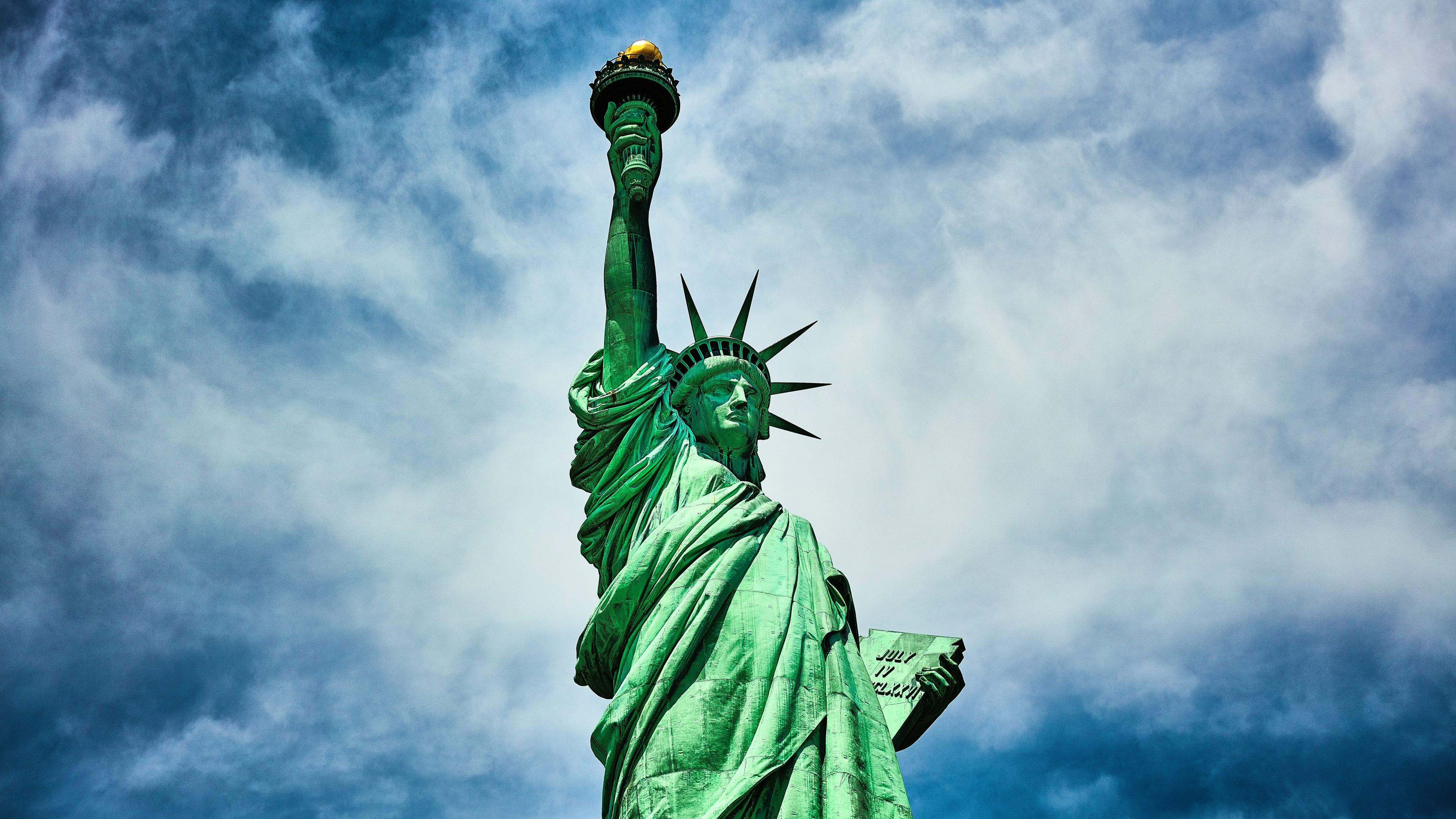 3840x2160 Statue of Liberty Wallpaper 4K, New York Harbor, New York City