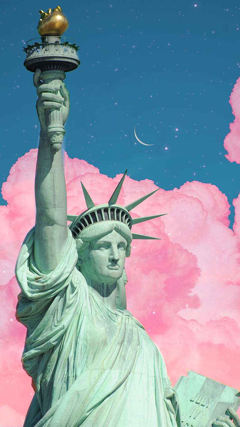 800x1422 HD new york pink wallpaper