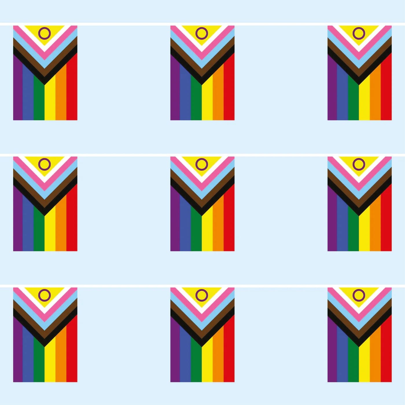 1400x1400 Intersex Progress pride waterproof bunting