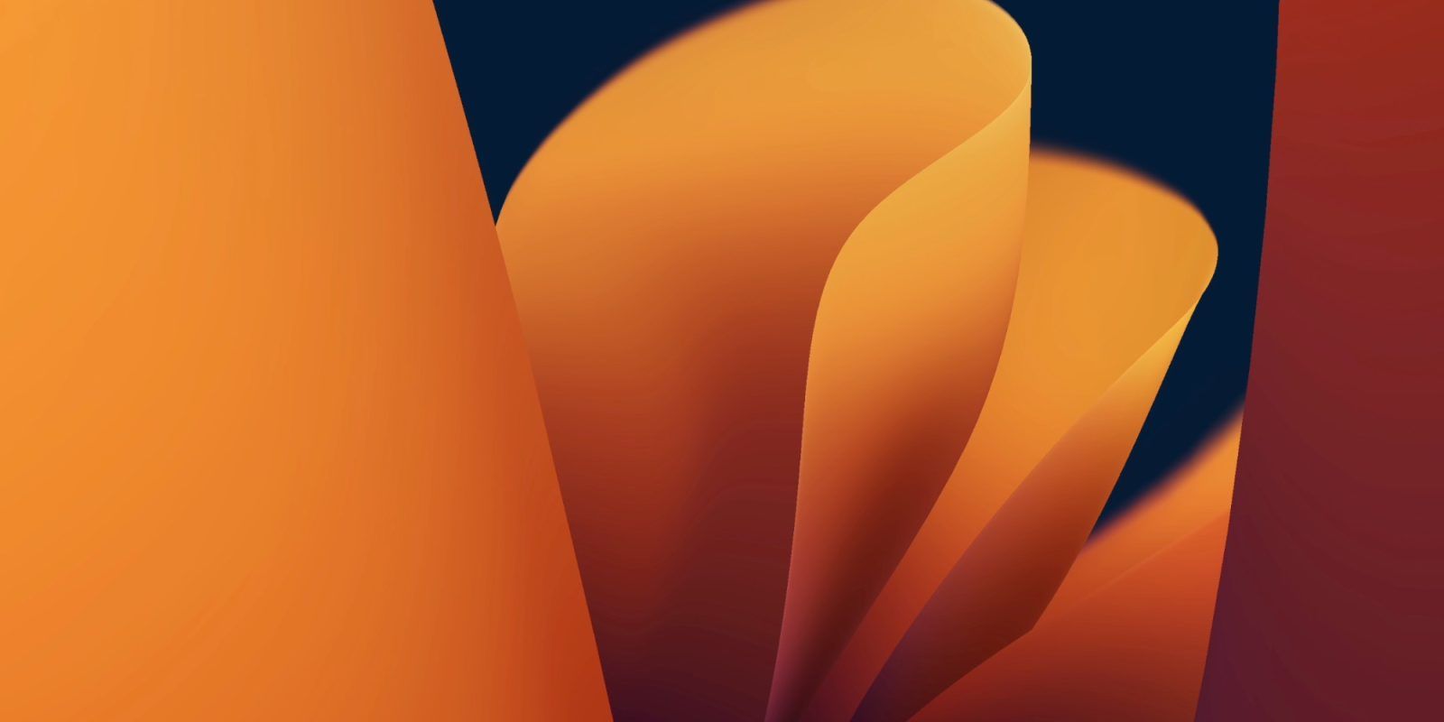 1600x800 macOS Ventura screensaver and wallpaper arrive before release