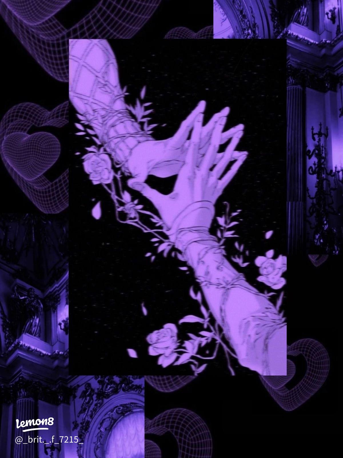 1200x1604 Stunning Black & Purple Aesthetic Wallpaper for a Dark, Stylish Look