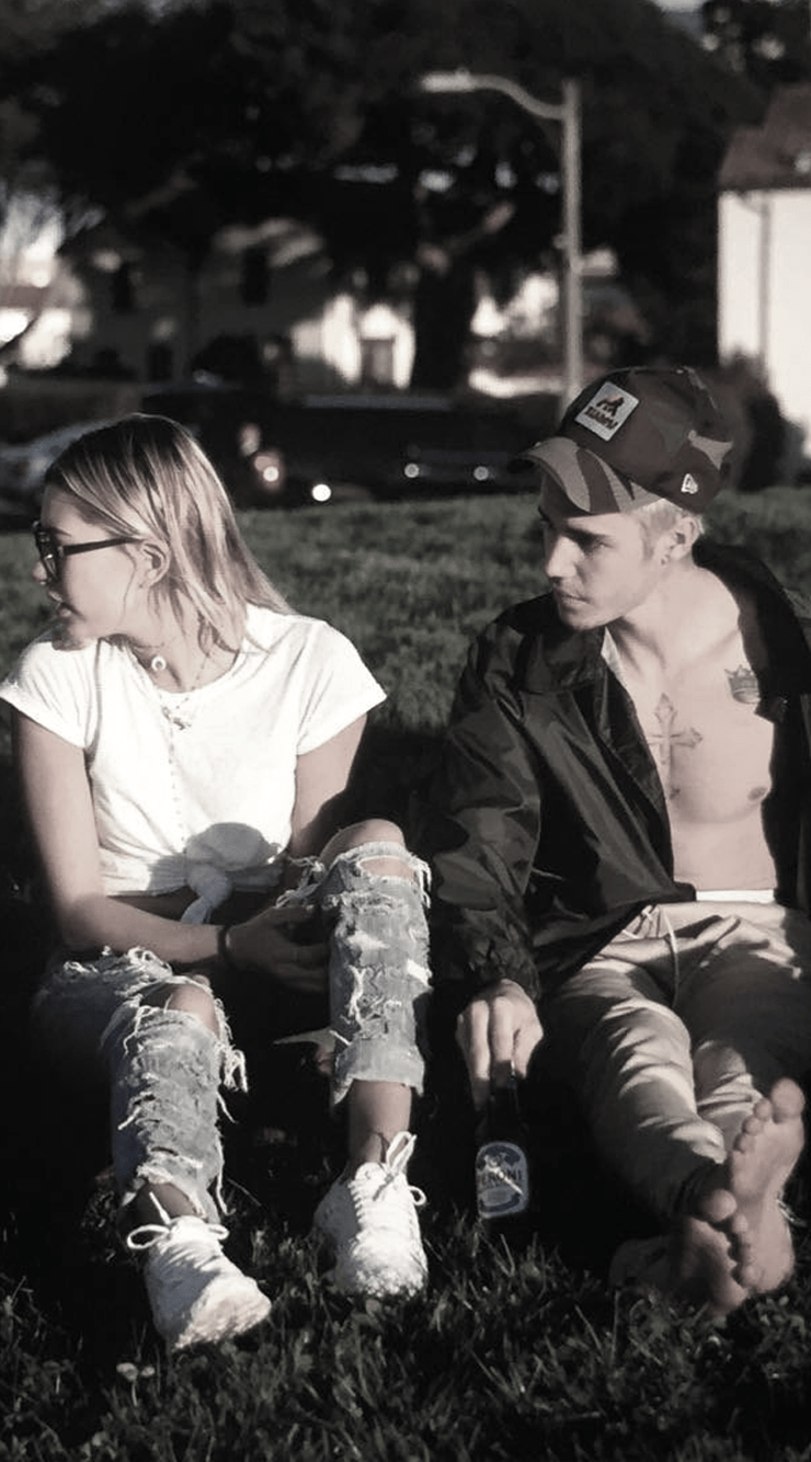 740x1334 Justin And Hailey Bieber Wallpaper