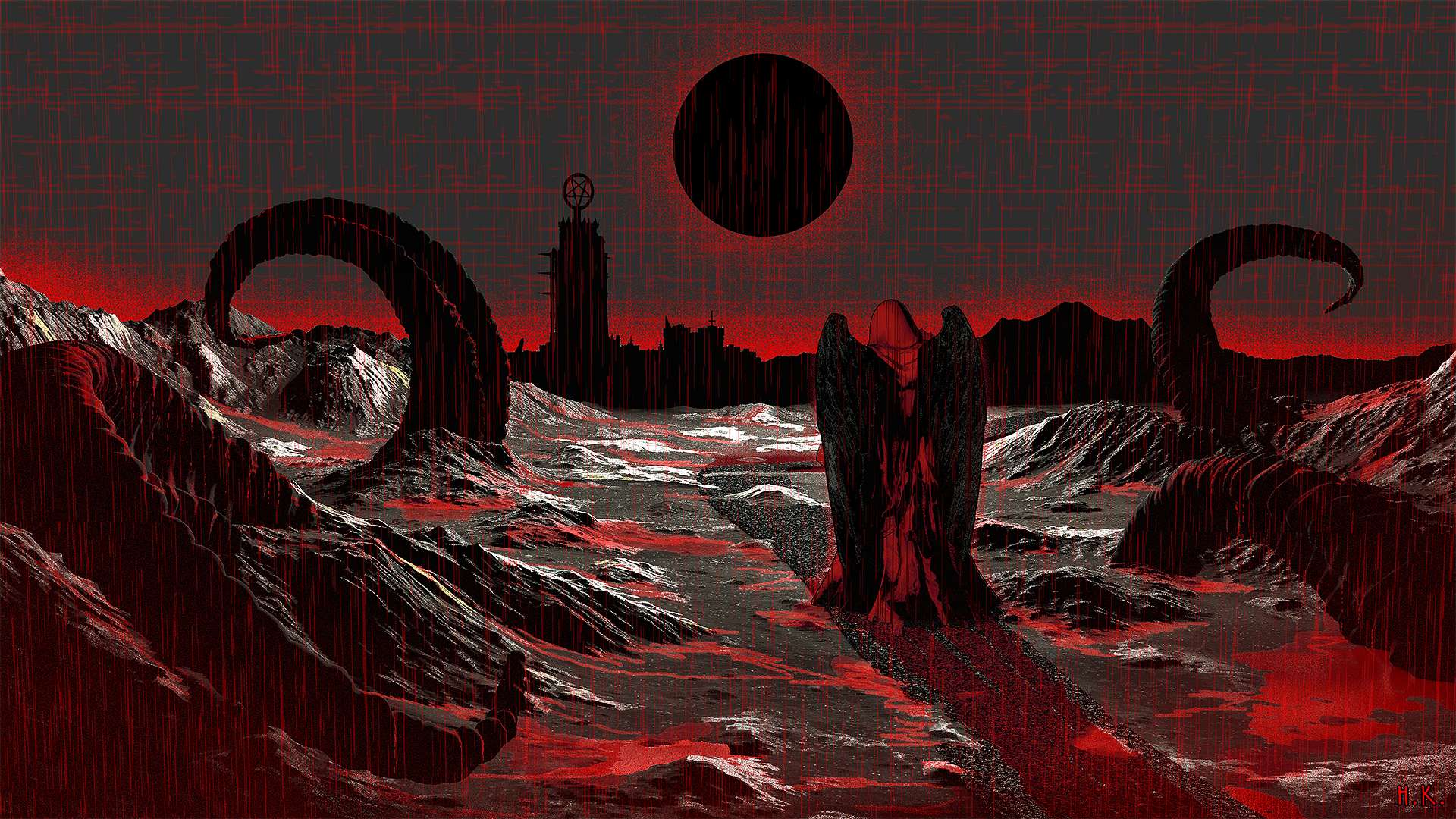 1920x1080 Raining Blood, art