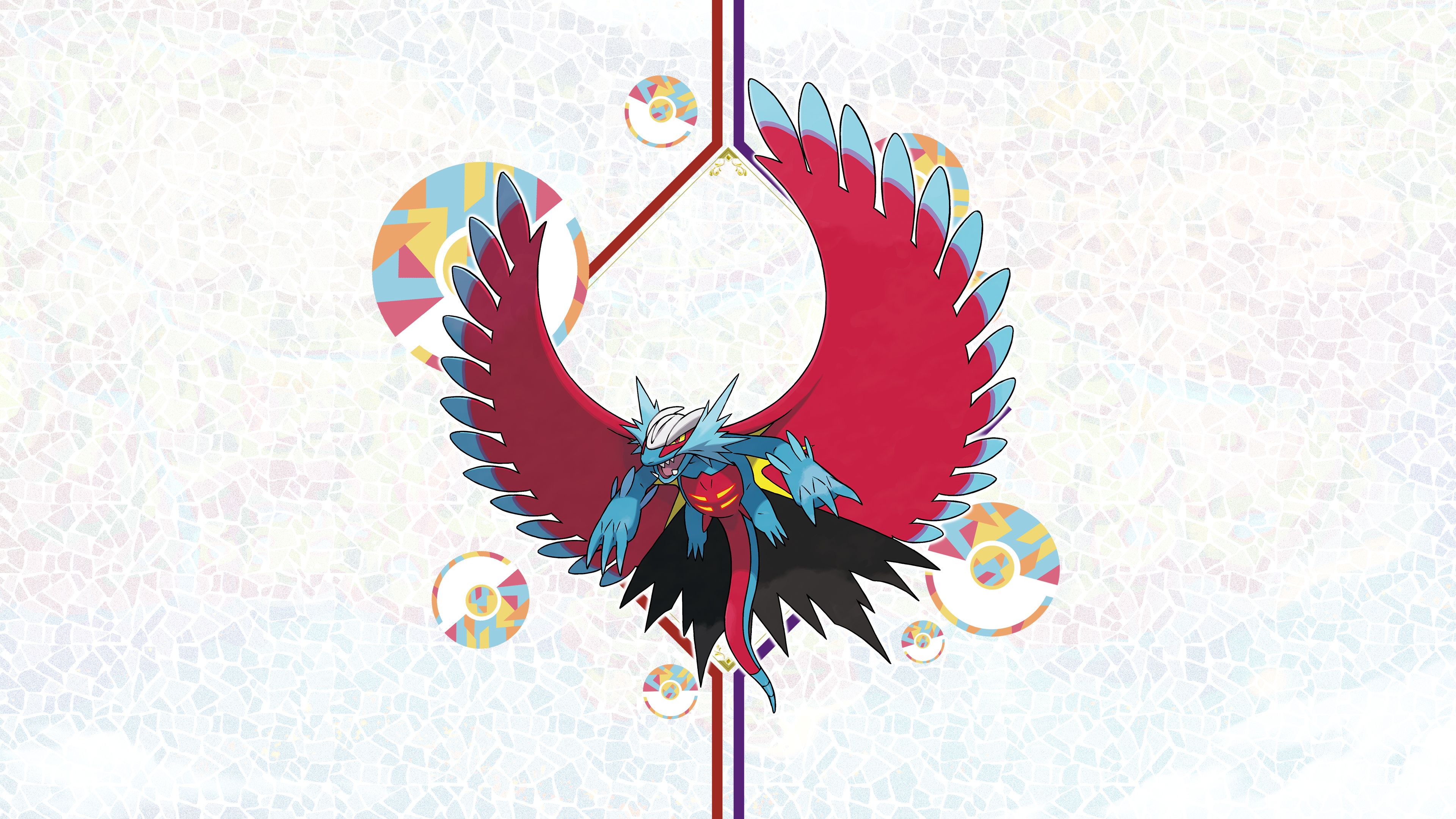 3840x2160 Pokémon Scarlet & Violet Roaring Moon Wallpaper with Monocle