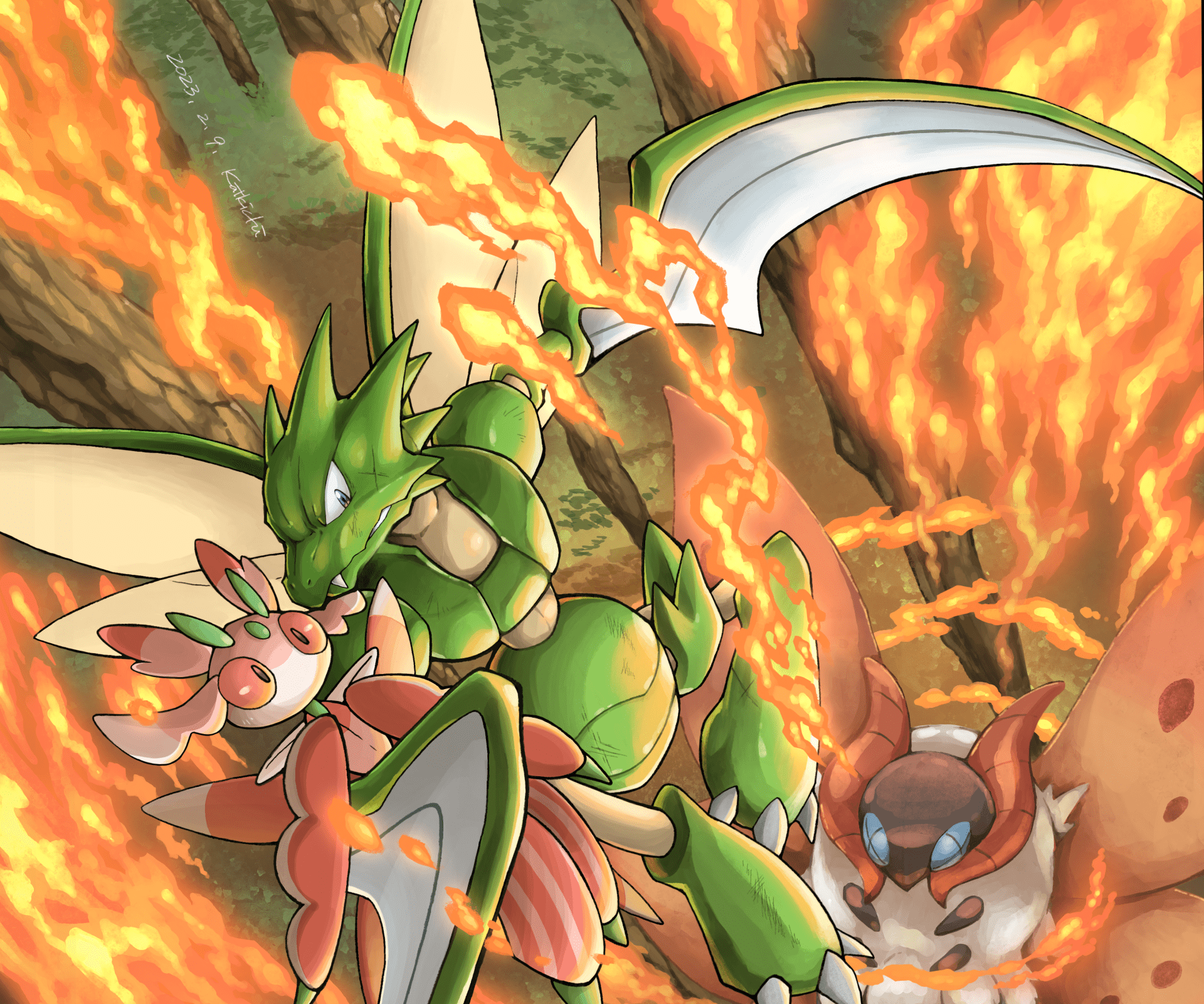 1920x1600 Lurantis vs Scyther