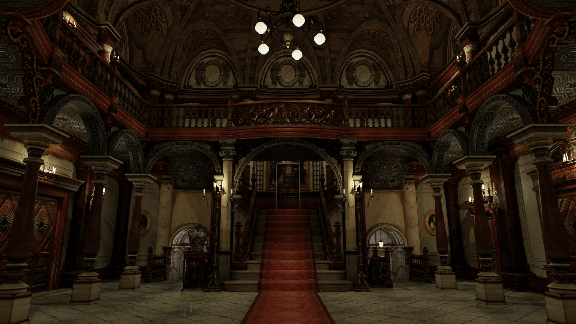 1920x1080 Open3DLab • Spencer Mansion Entrance Hall