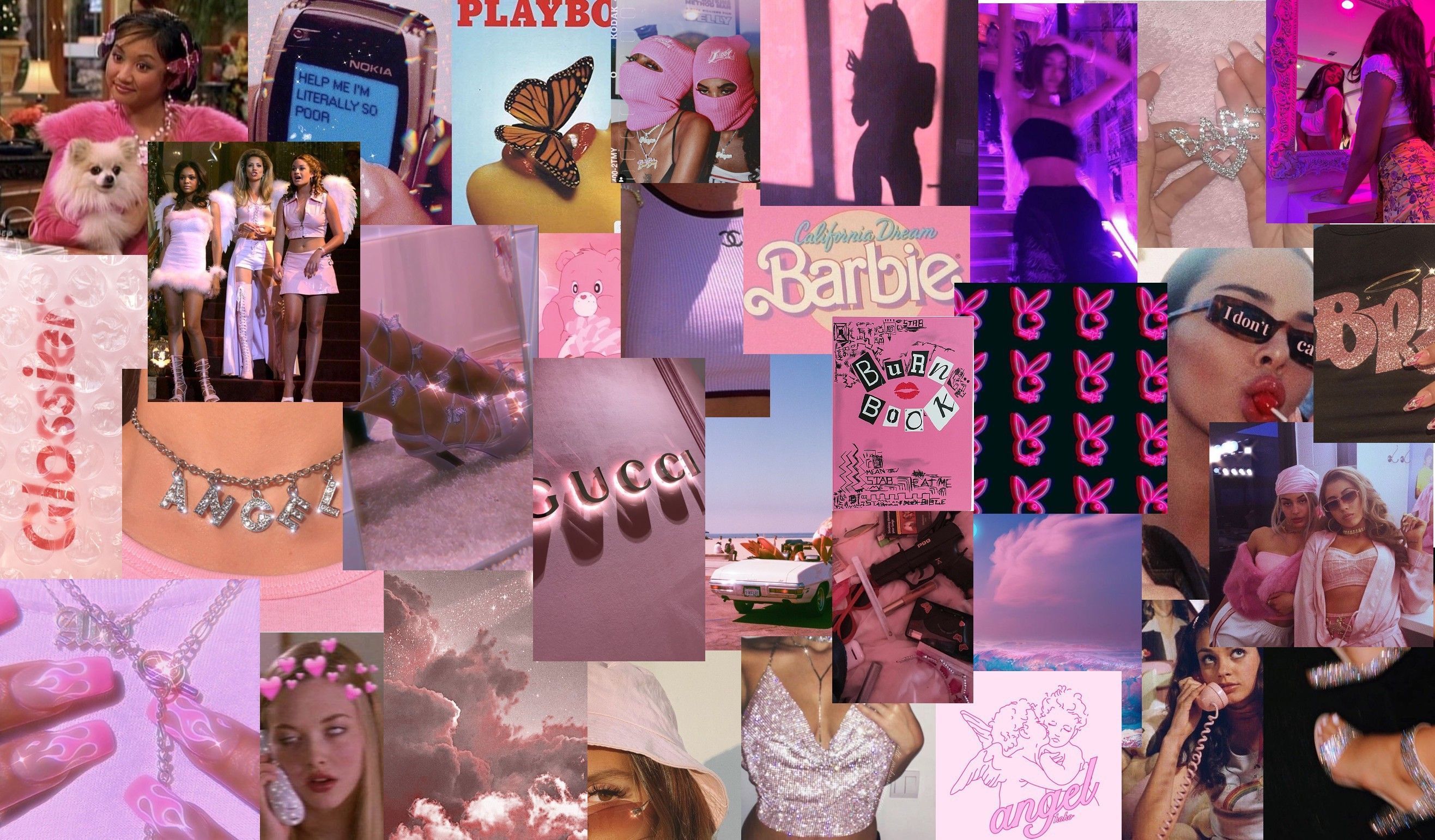 2633x1542 Pink Baddie Wallpaper