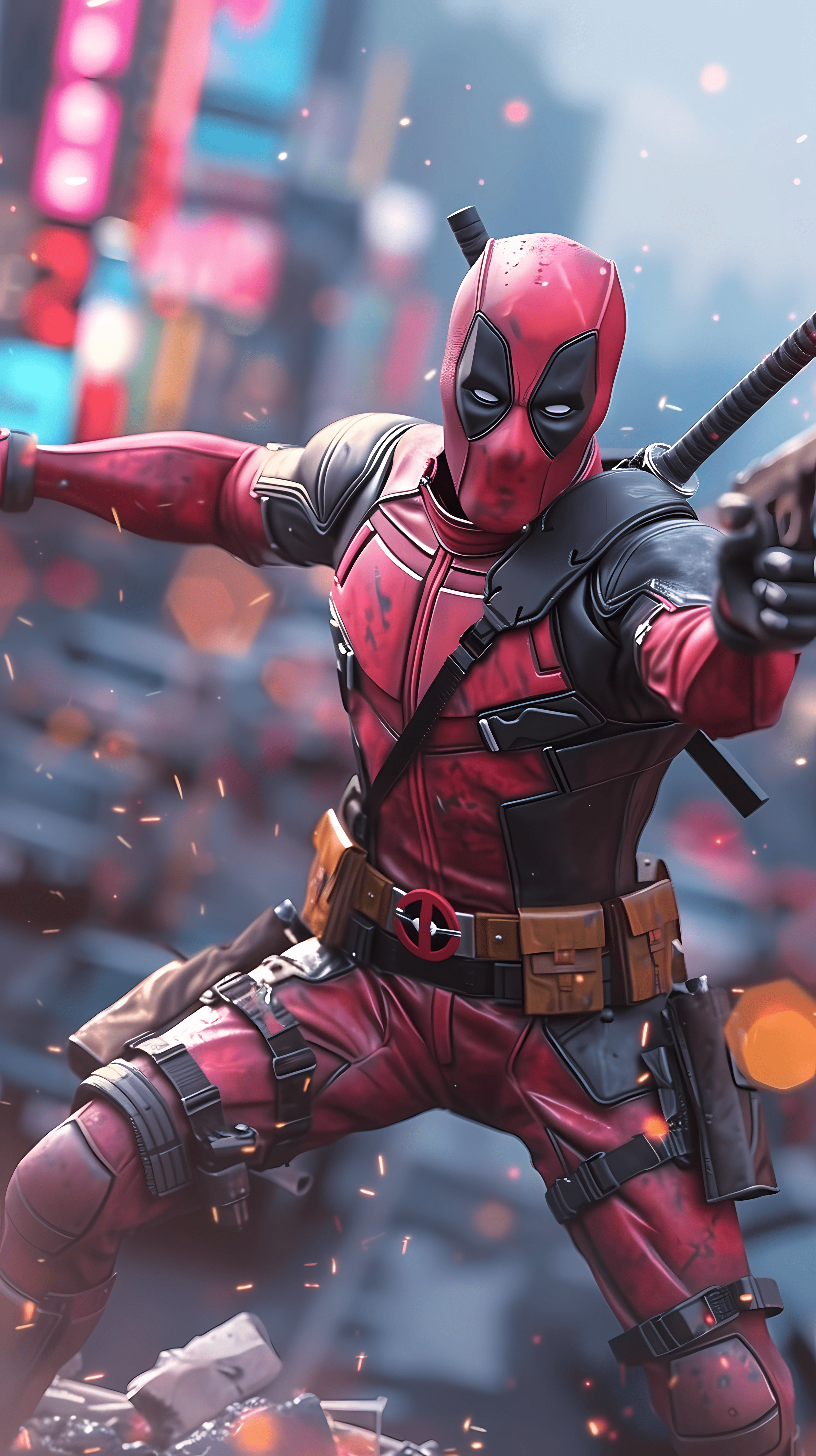 3264x5824 Deadpool Phone Wallpaper and iPhone Background: Free HD Download