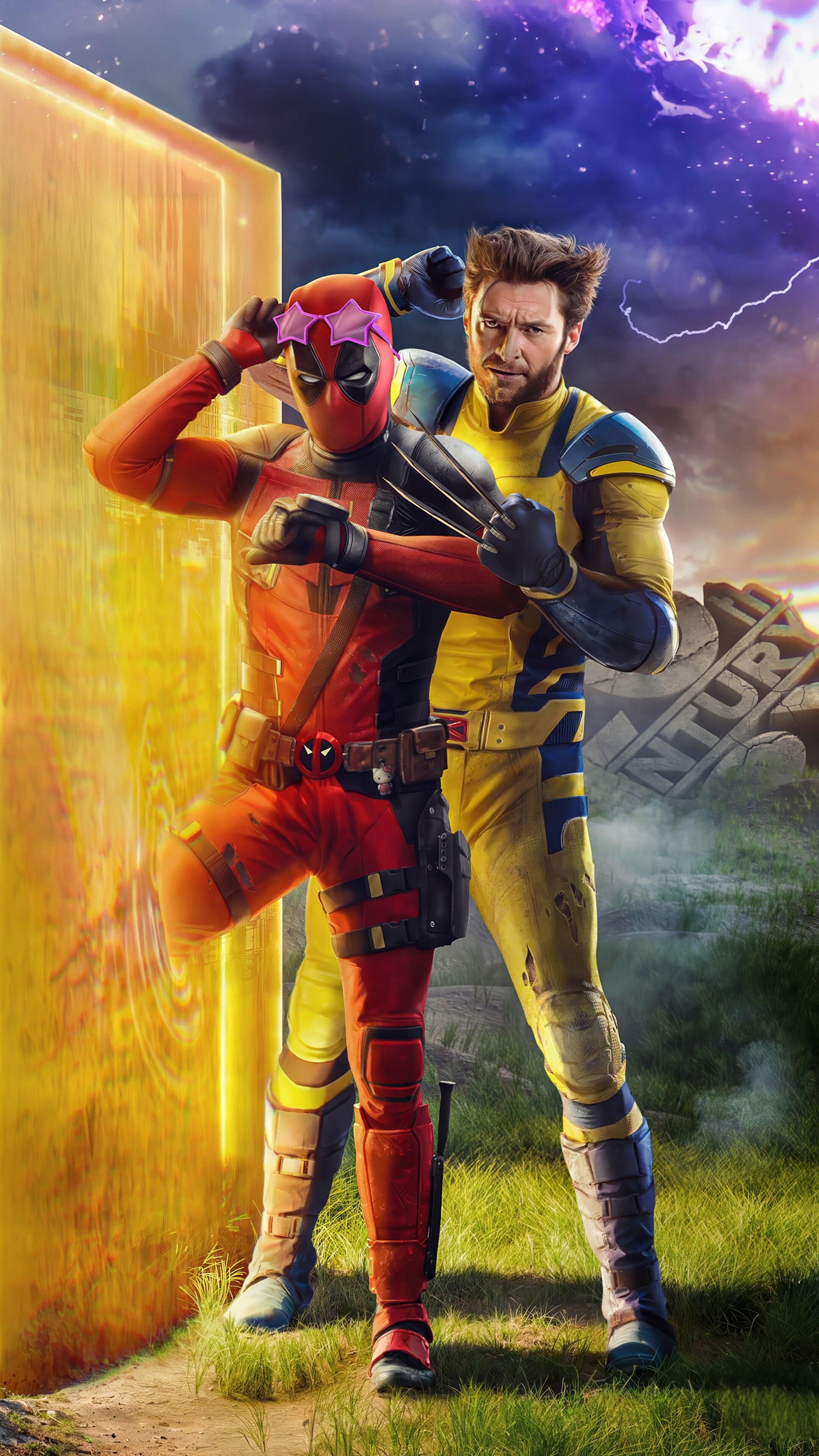 2160x3840 Deadpool & Wolverine Time Travel 4K Wallpaper iPhone HD Phone a