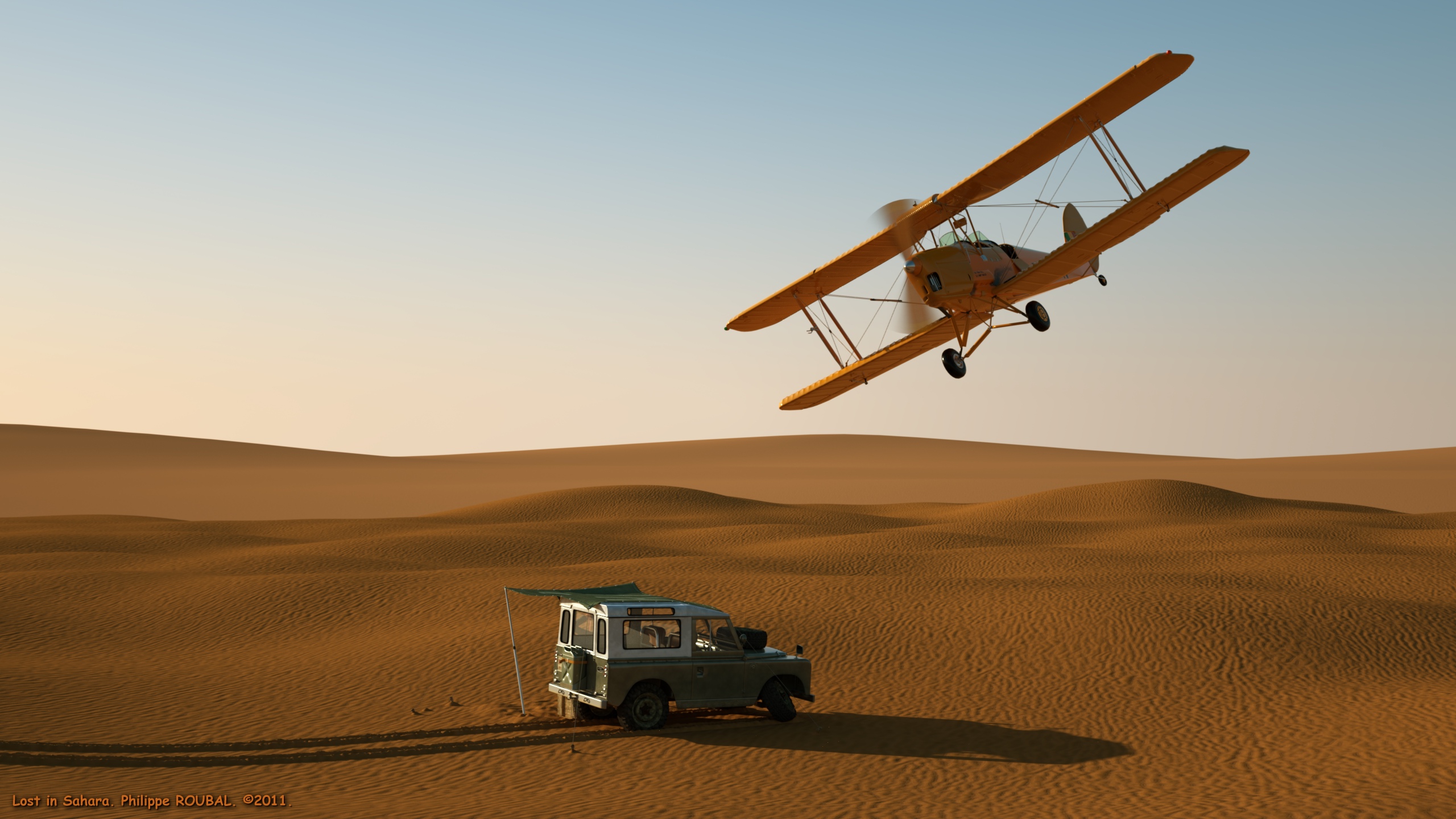 2560x1440 ELISABETH WARFIELD IN DESERT
