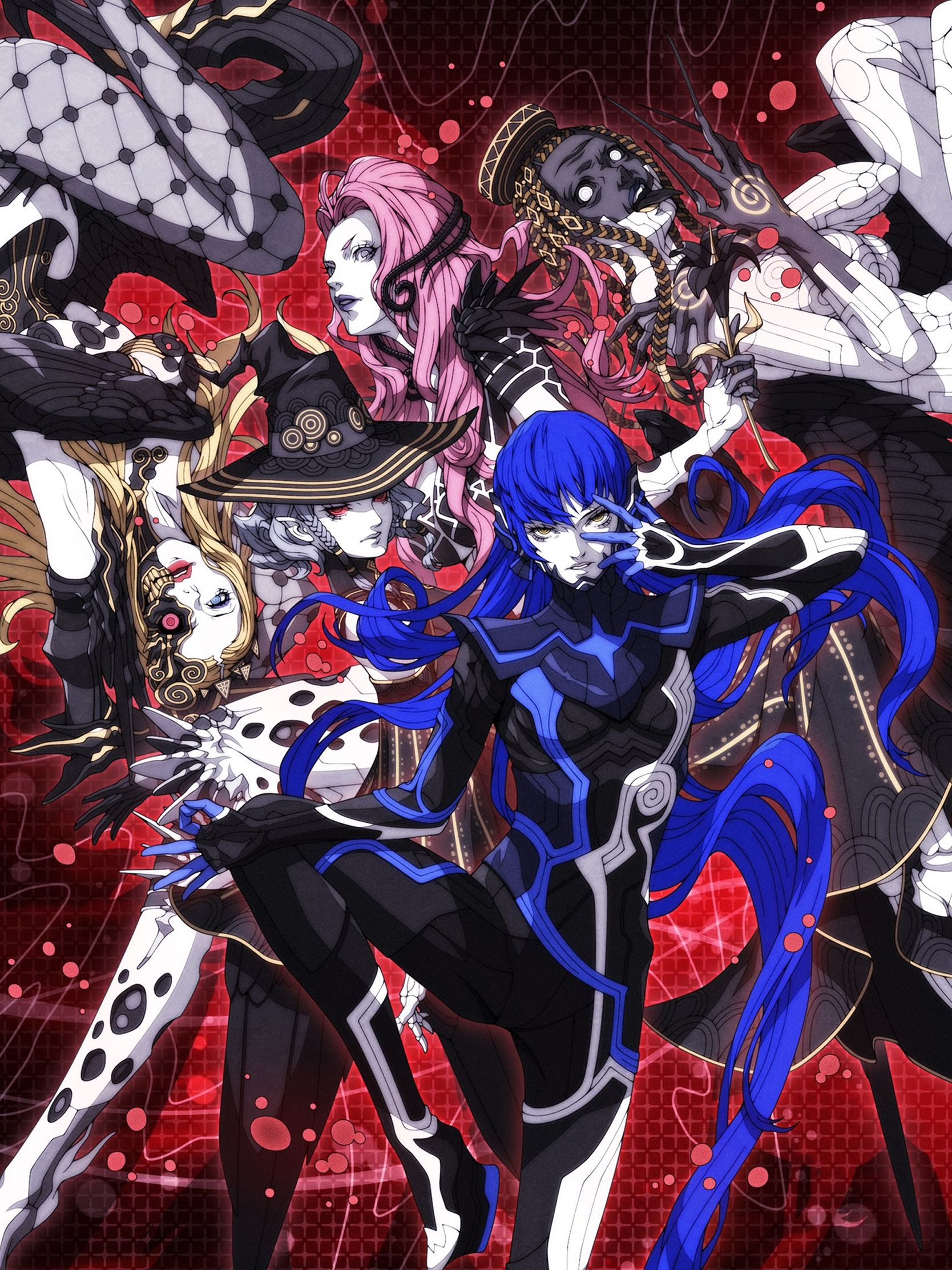 1668x2224 Shin Megami Tensei V Artwork Wallpaper with Monocle
