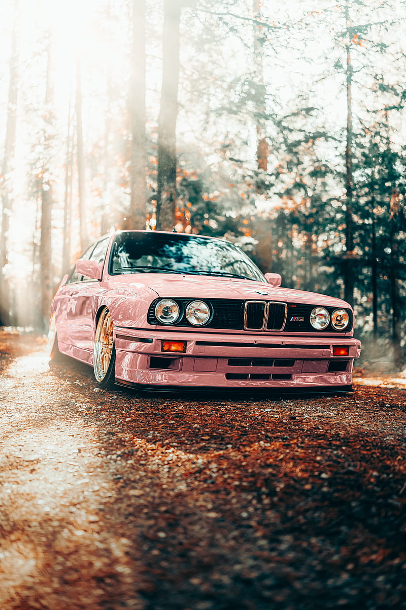 800x1200 Bmw, car, pink, tuning, HD phone wallpaper