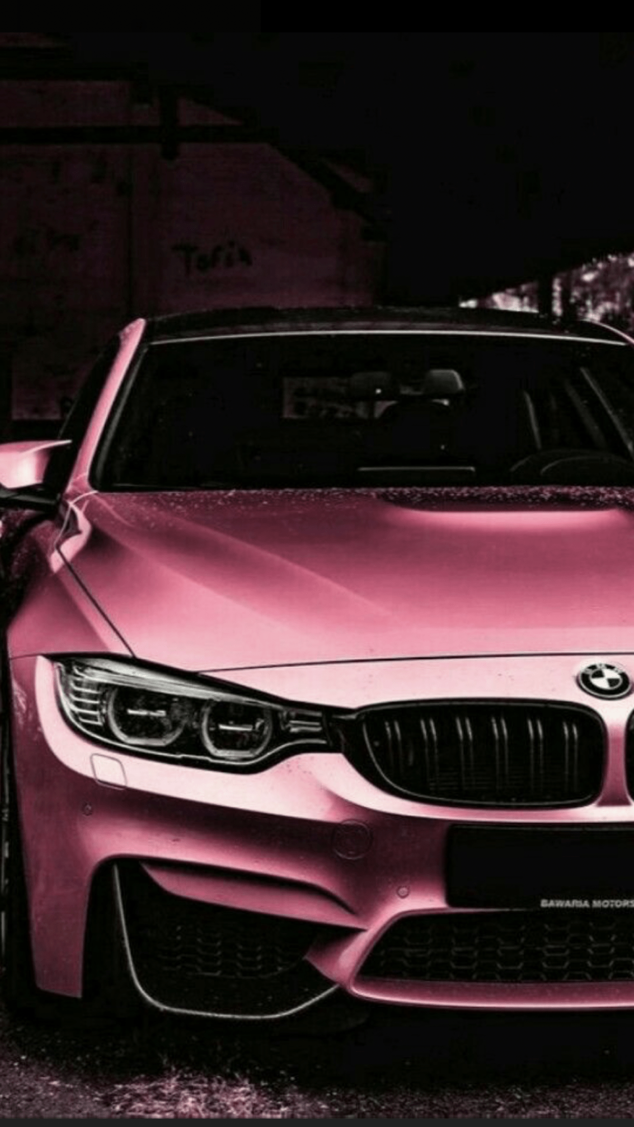 1242x2208 BMW Pink Wallpaper