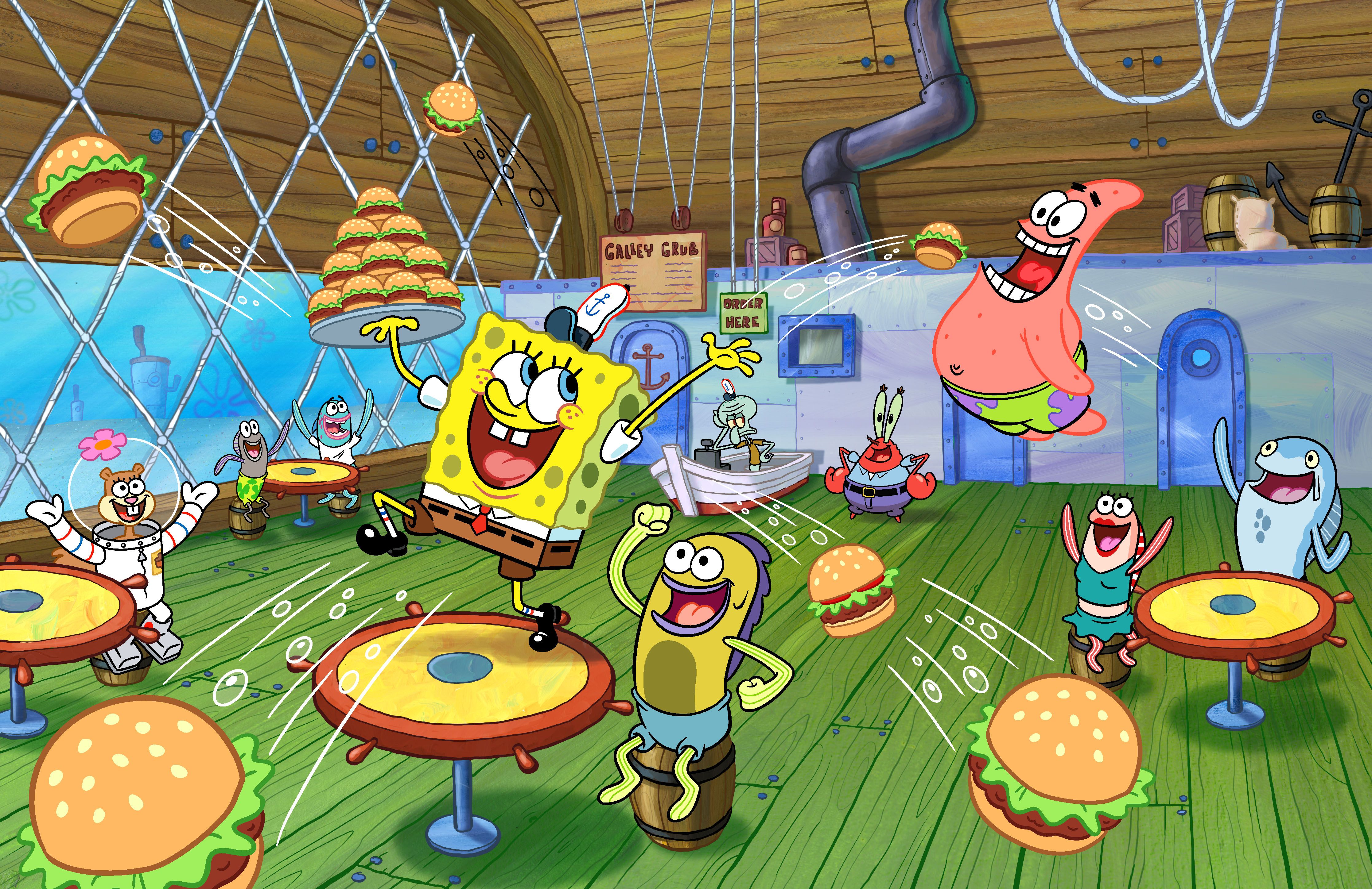 4469x2898 SpongeBob SquarePants 4K Ultra HD Wallpaper