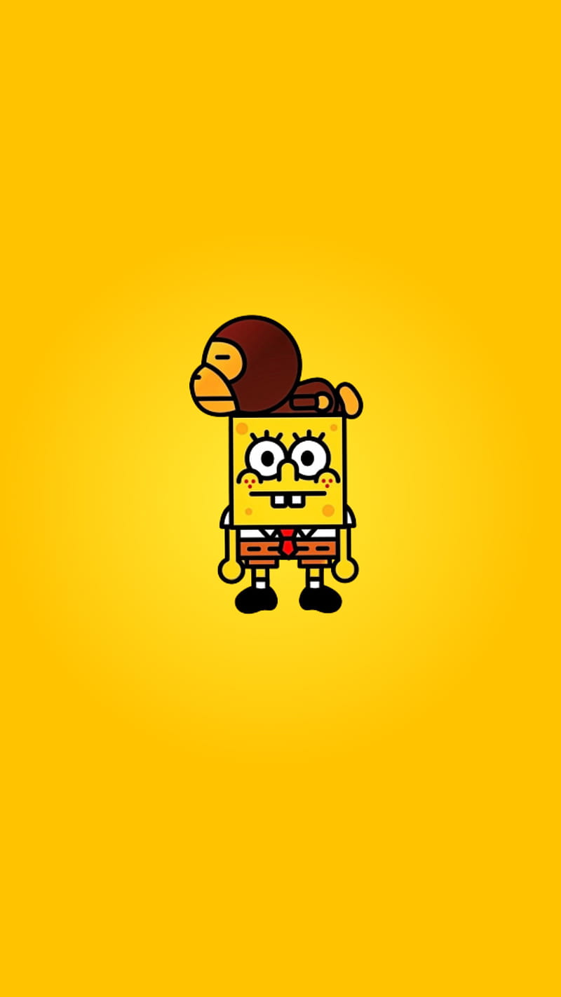 800x1422 SpongeBob mini, anime, bob, cartoon, funny, jokes, sponge, HD phone wallpaper