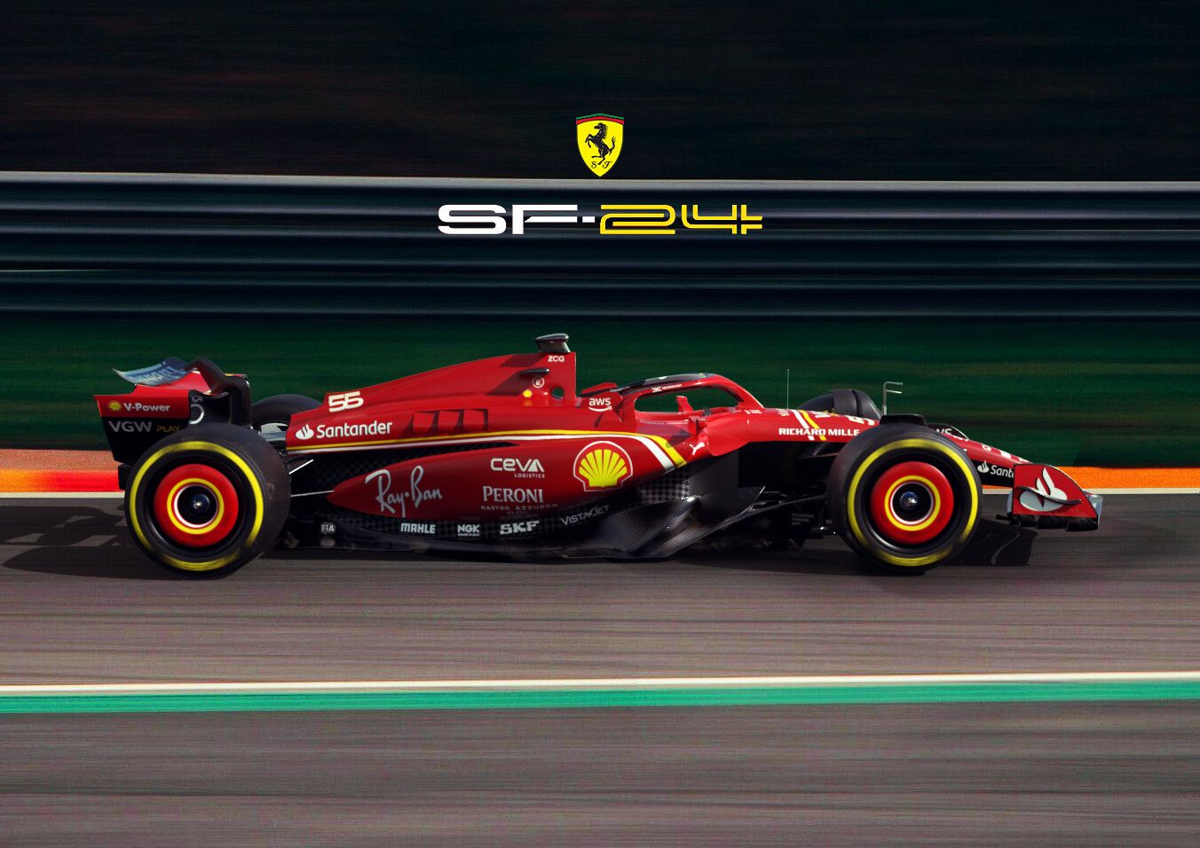 1352x956 Ferrari SF24 F1 2024