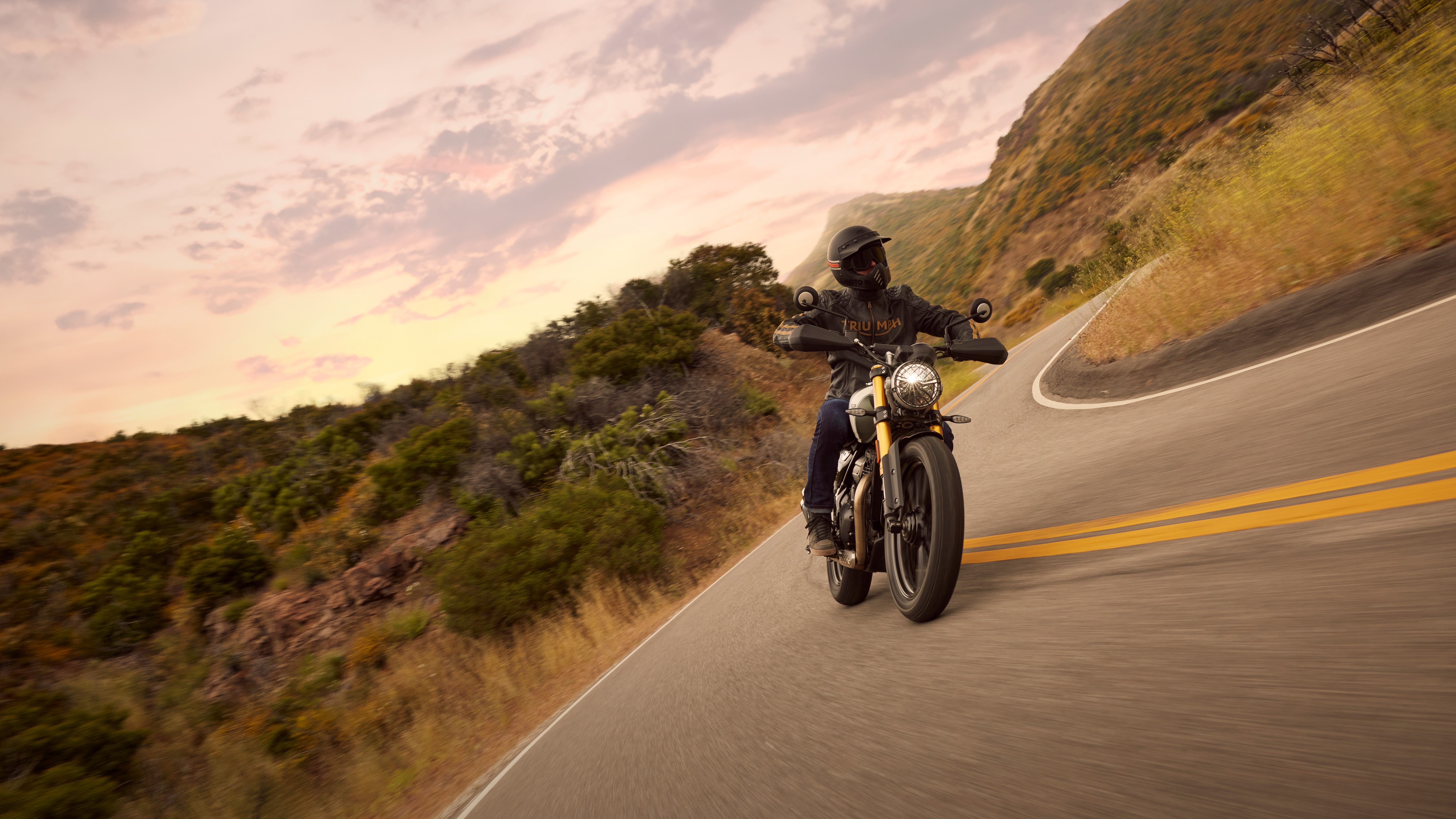 8188x4606 Triumph Scrambler 400 X Wallpaper and Background: Free HD Download