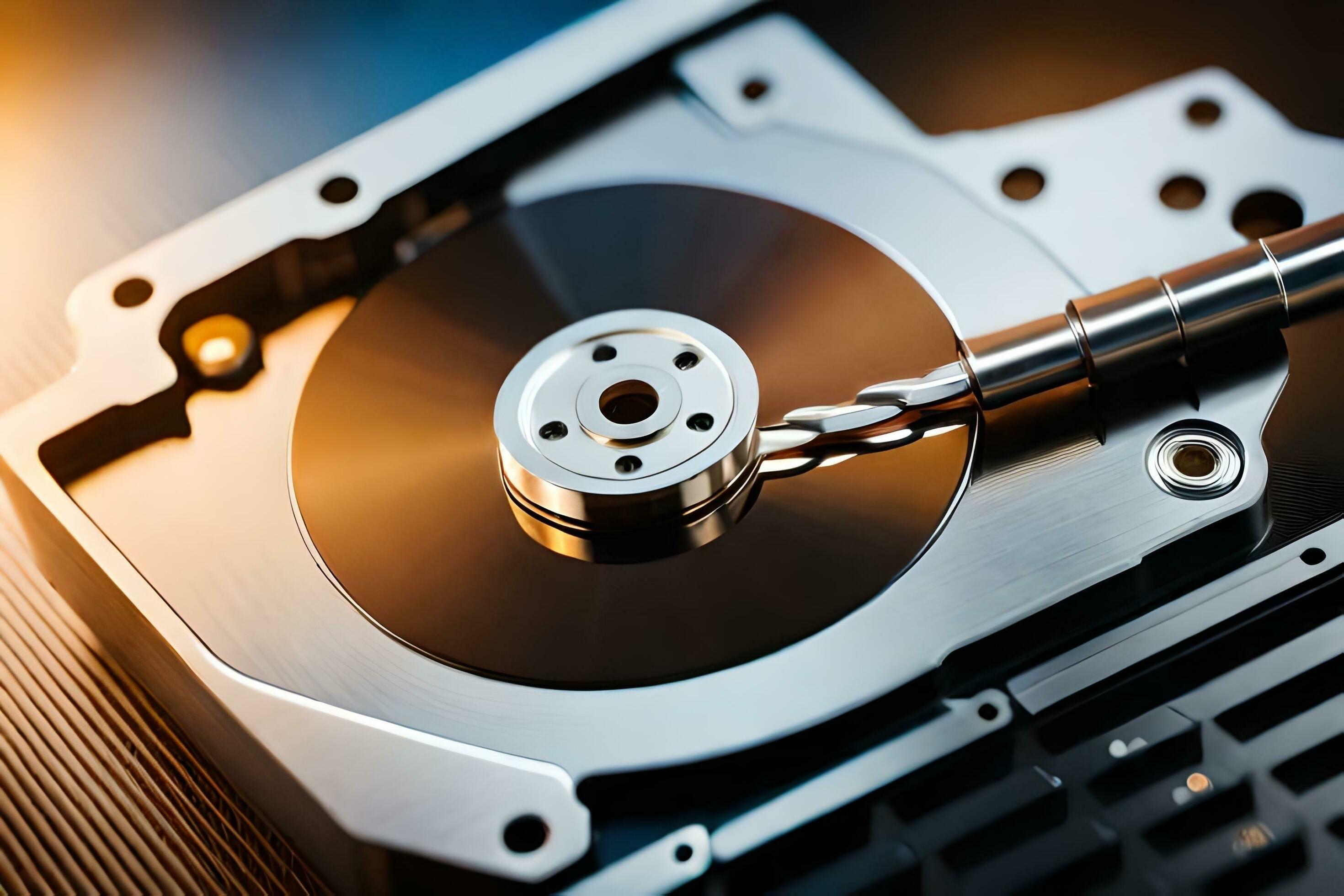 2940x1960 A Hard Disk Is Being Used To Repair A Hard Drive. AI Generated