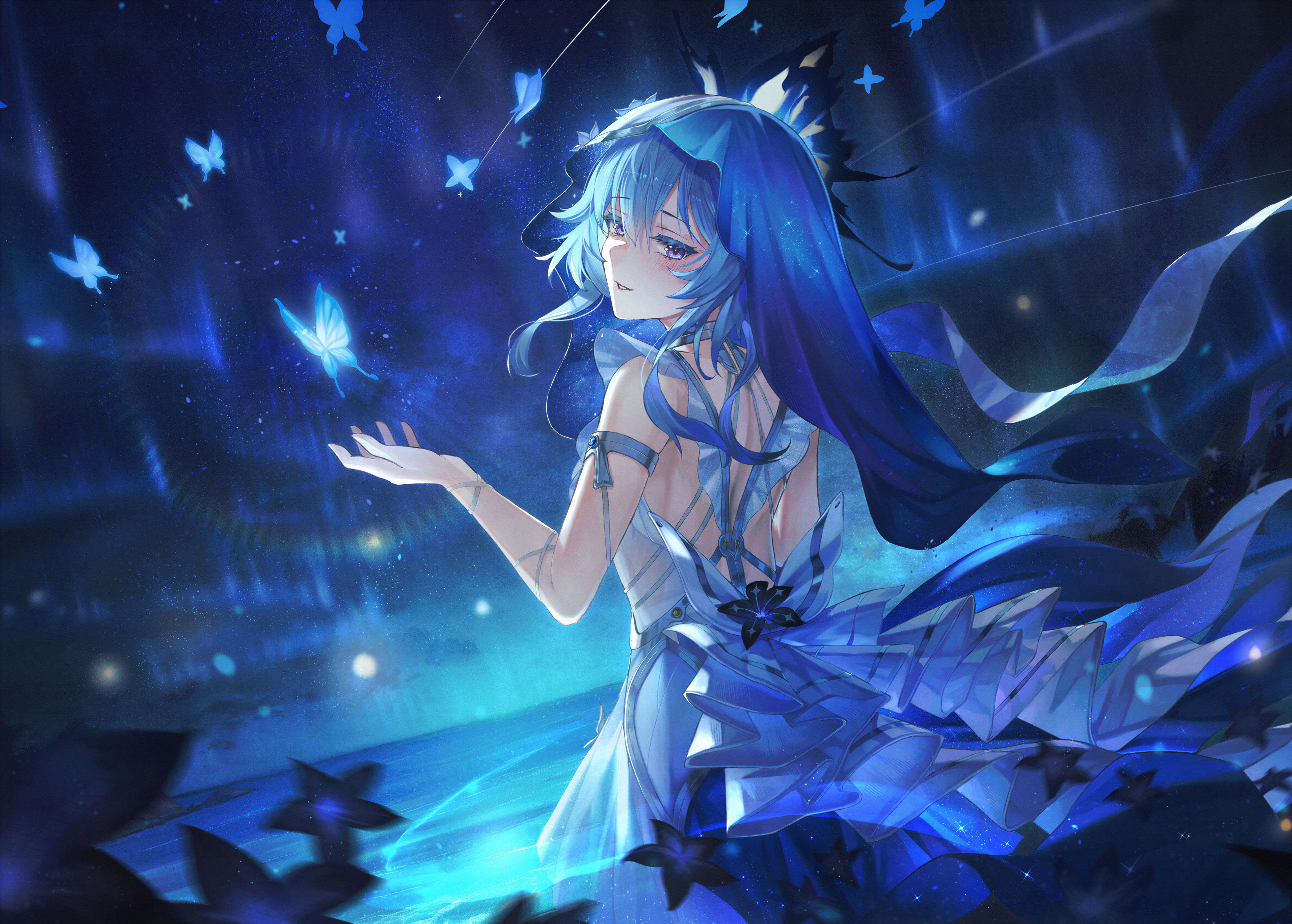5120x3662 4K UHD Waifu Anime girls Wallpaper