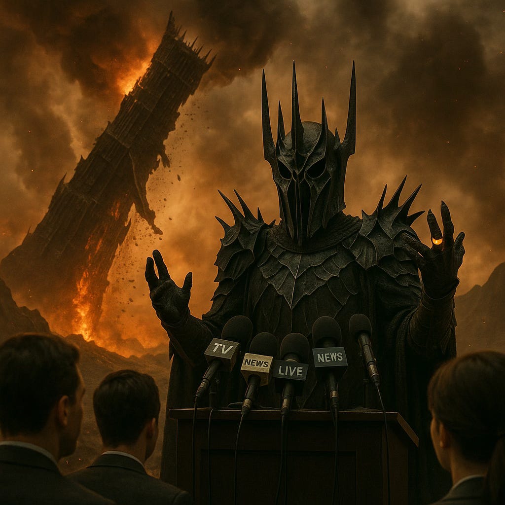 1024x1024 Sauron Speaks Out Following the Shutdown of the One Ring