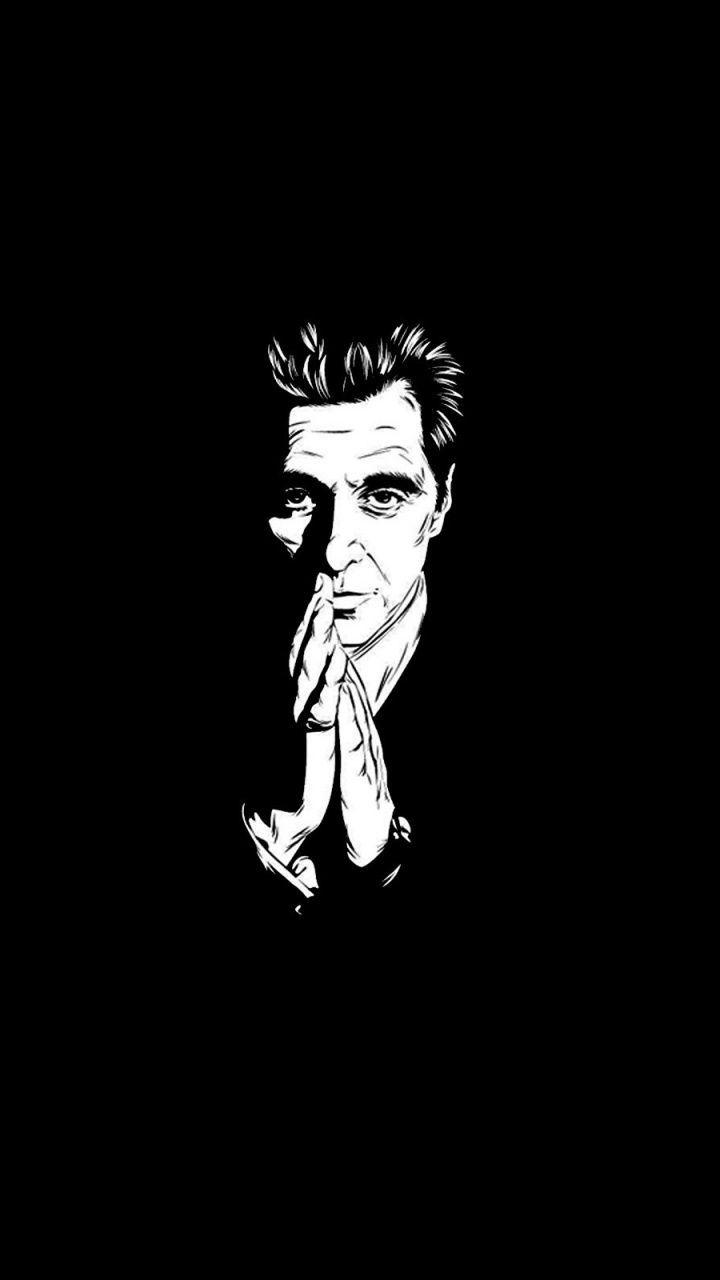 720x1280 fearsome wallpaper Minimal, Al Pacino, The Godfather Part II, 1974