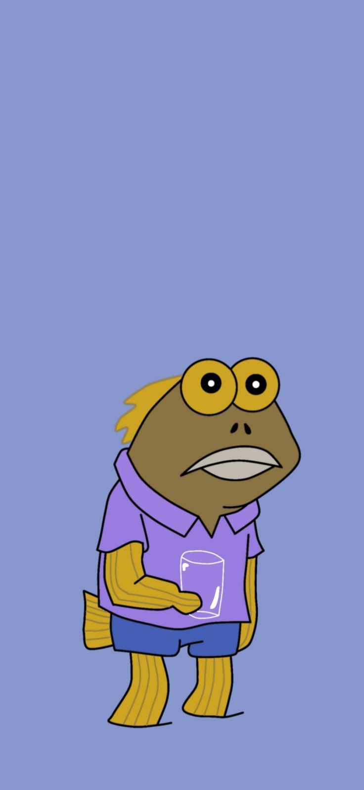 736x1595 Wallpaper fish in spongebob