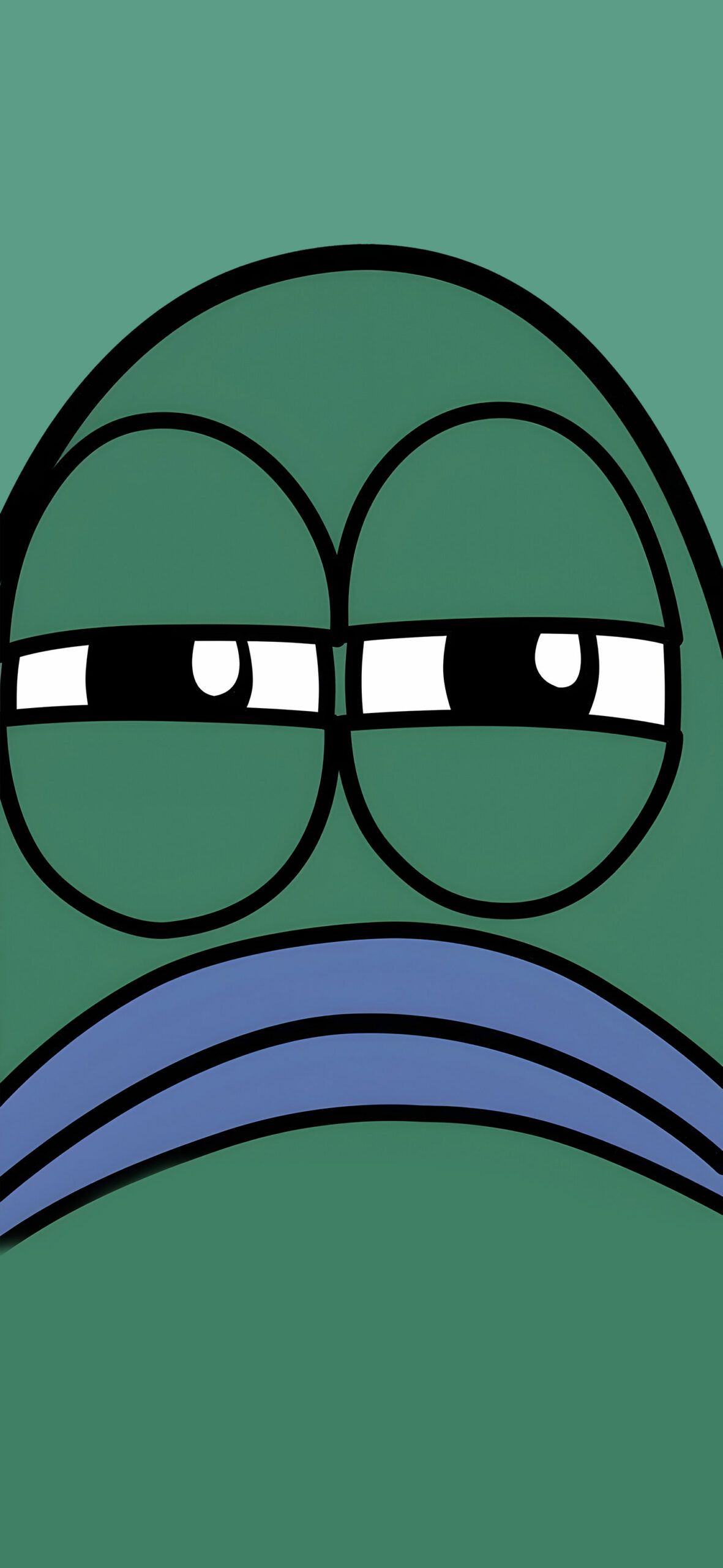 1181x2560 SpongeBob Serious Lifeguard Fish Wallpaper