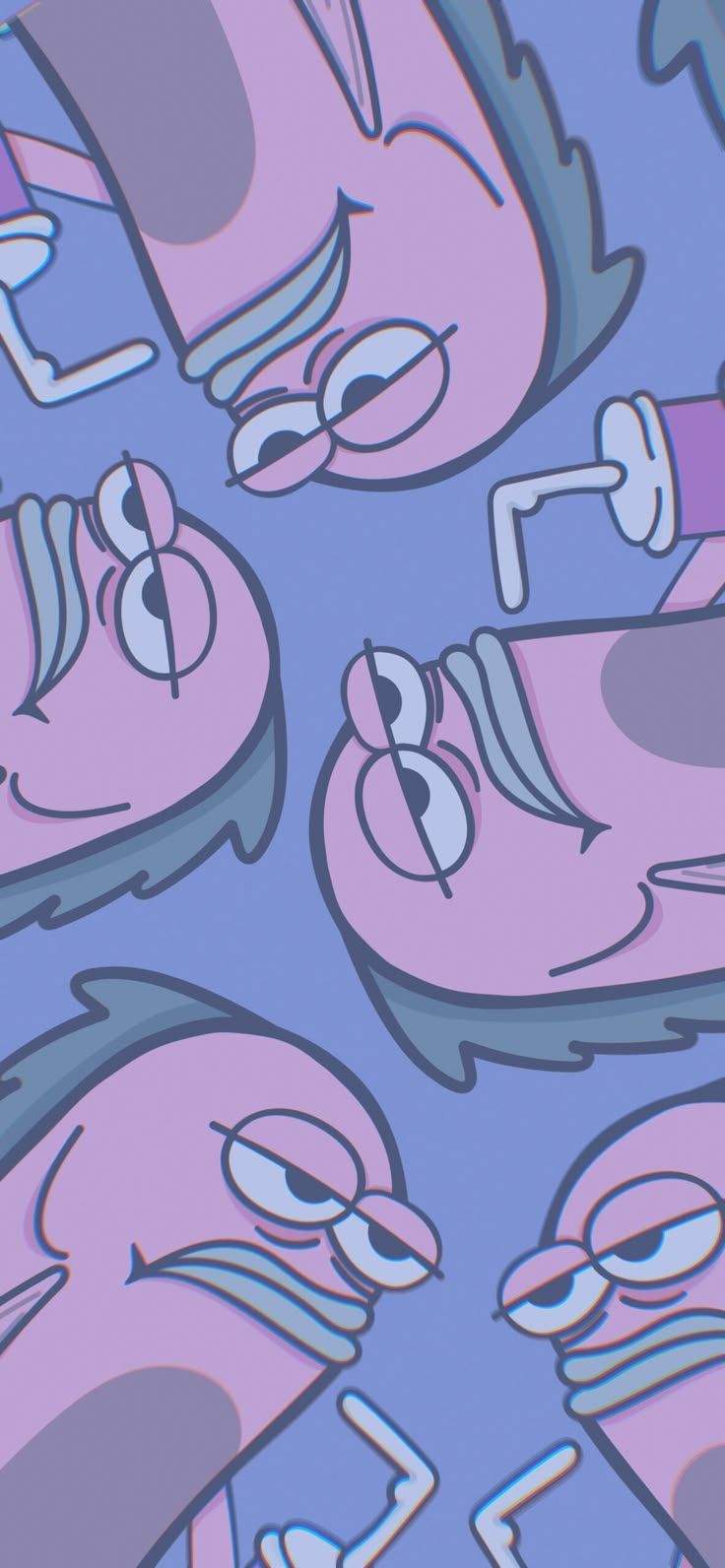 736x1592 SpongeBob Fish Drinking Soda Meme Wallpaper