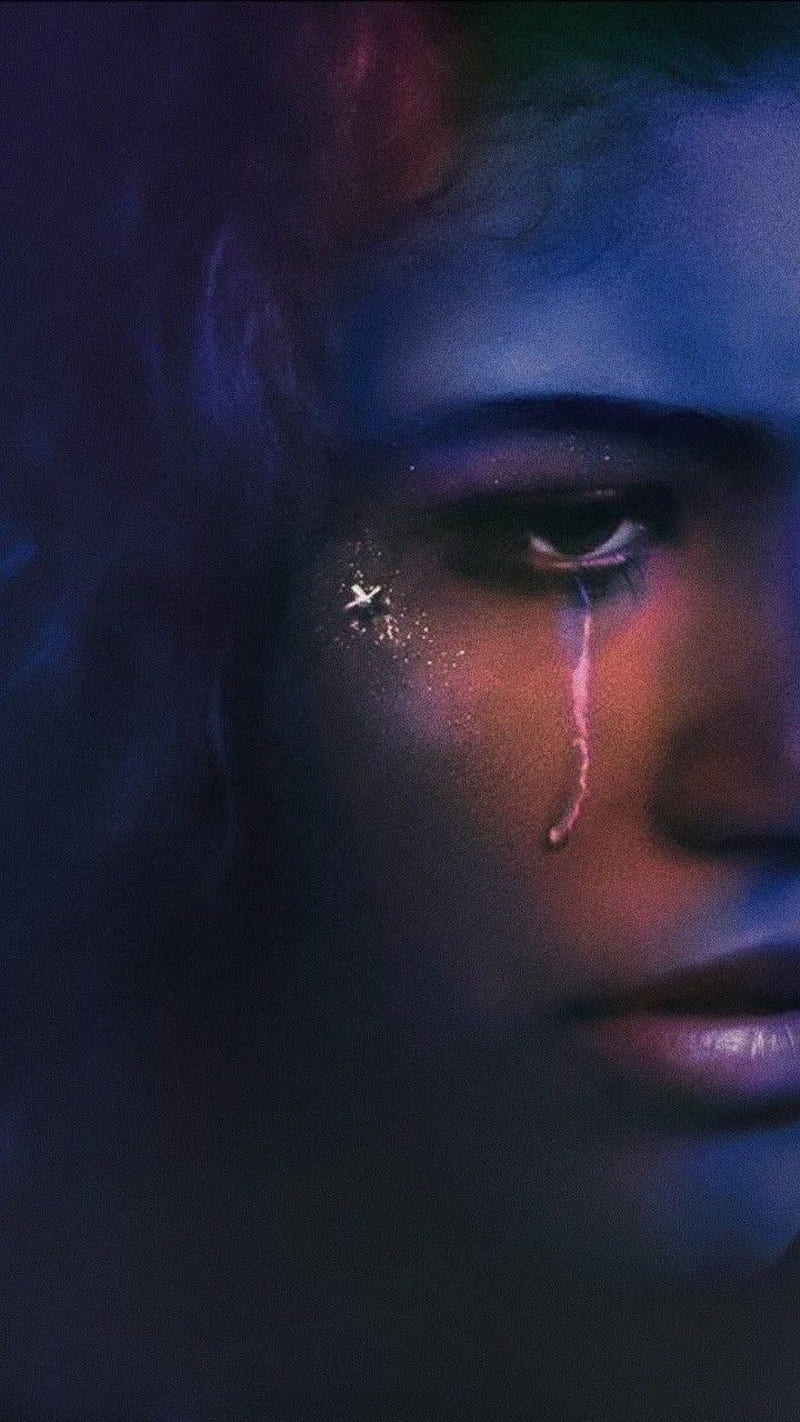 800x1422 Euphoria, glitter, rue, hbomax, HD phone wallpaper