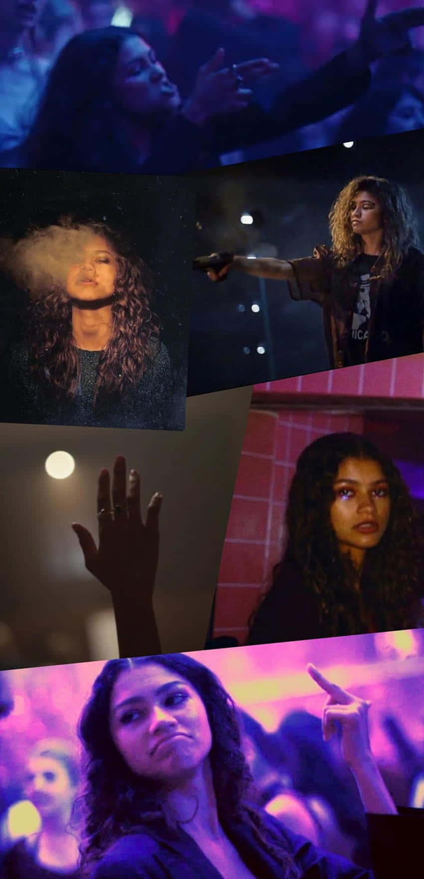 850x1762 Download Euphoria Hbo iPhone With An Angry Rue Wallpaper