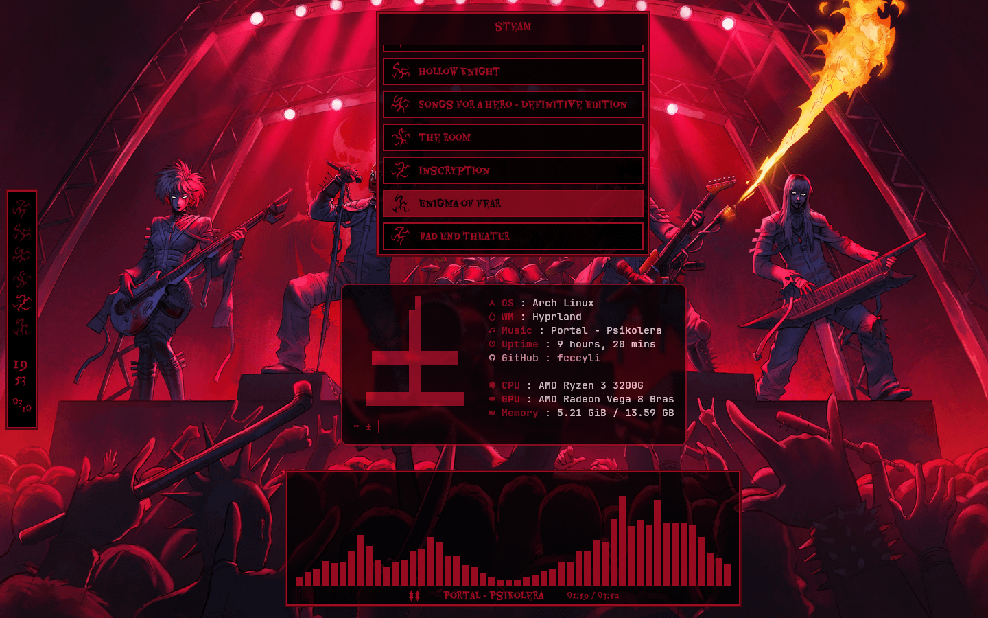 1440x900 fiz um rice com tema de Hexatombe