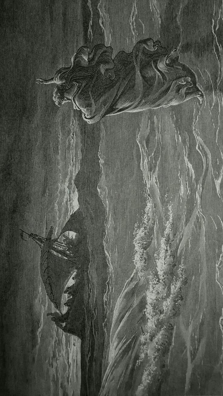 736x1308 Two People in the Rain. Gustave dore jesus, Gustave dore ocean, Gustave dore wallpaper iphone