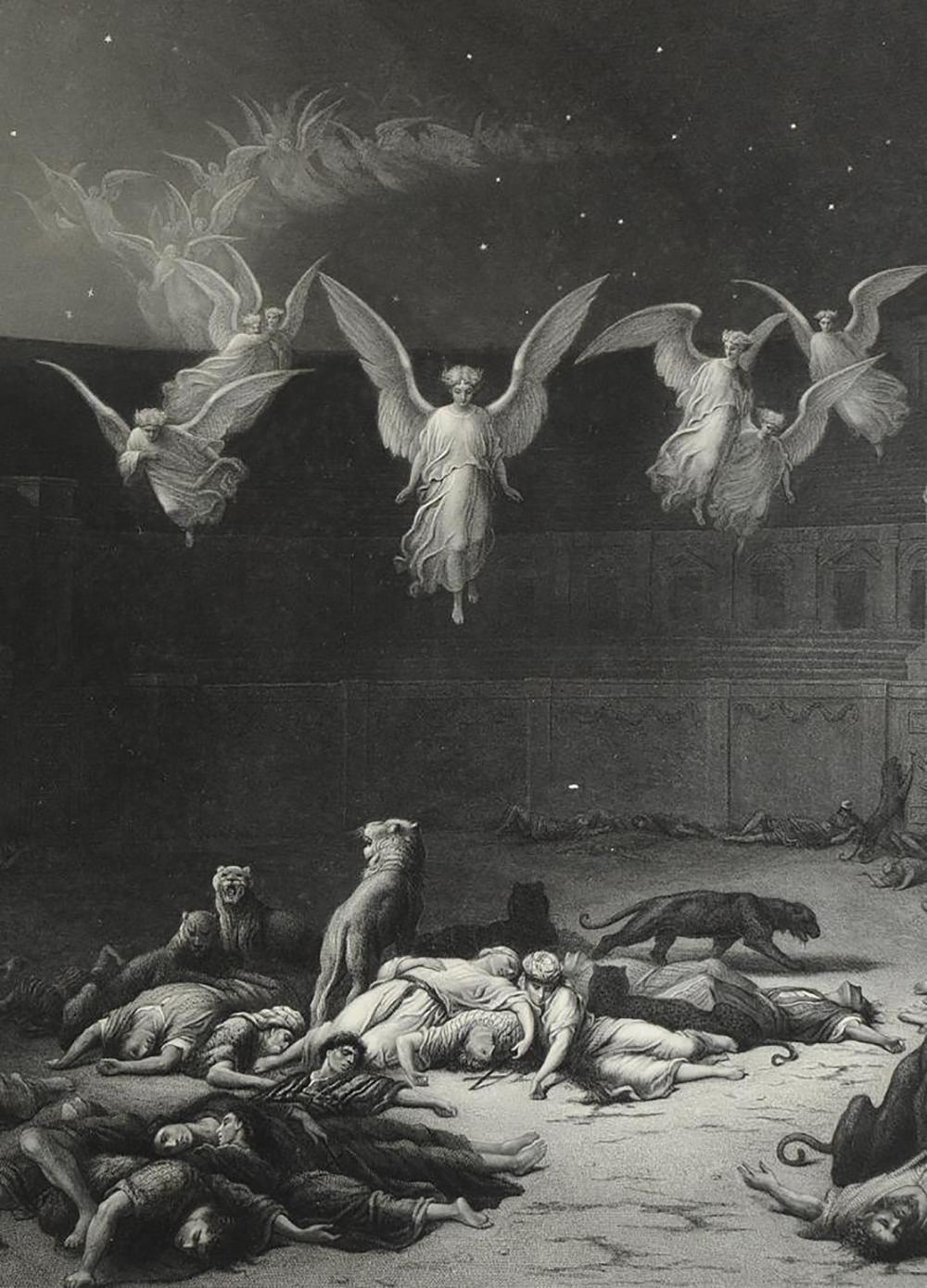 1000x1389 Sold at Auction: Paul Gustave Dore Limited Edition Engraved Artist Proof of The Christian Martyrs 1872