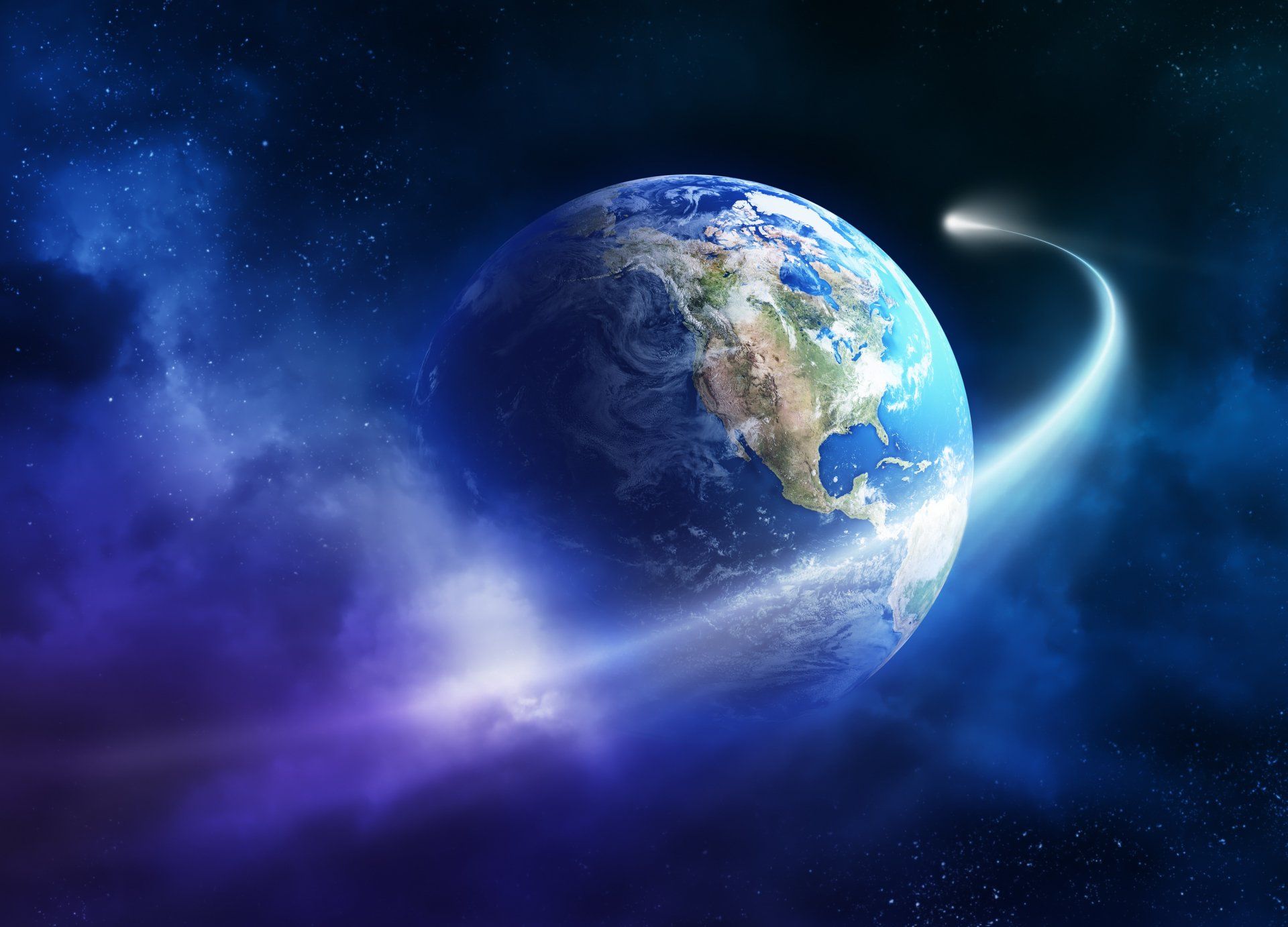 1920x1382 Stunning HD Wallpaper: Earth From Space in Cosmic Beautyx2160