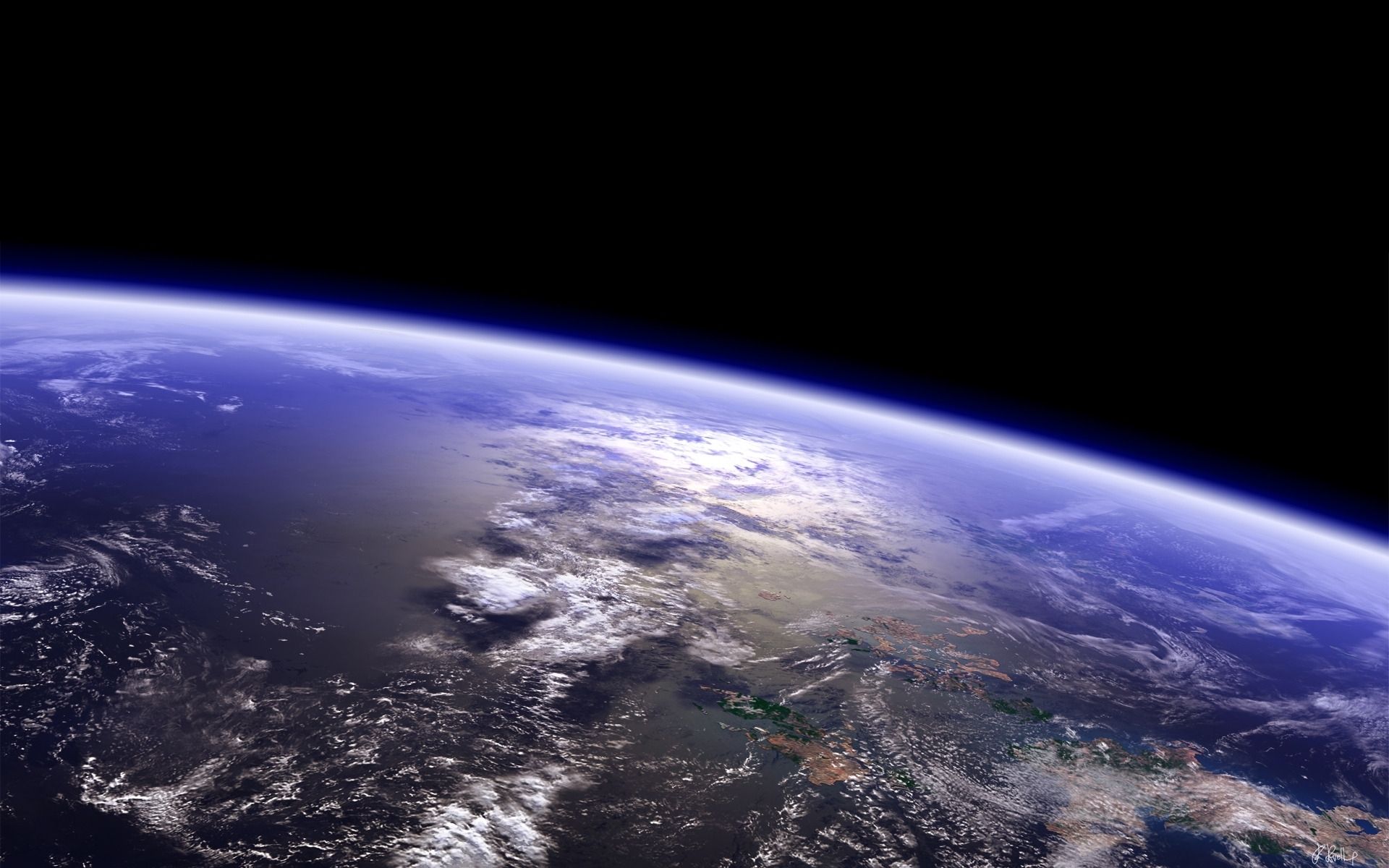 1920x1200 Wallpaper.wiki Desktop Picture Of Earth From Space Download PIC WPB002973