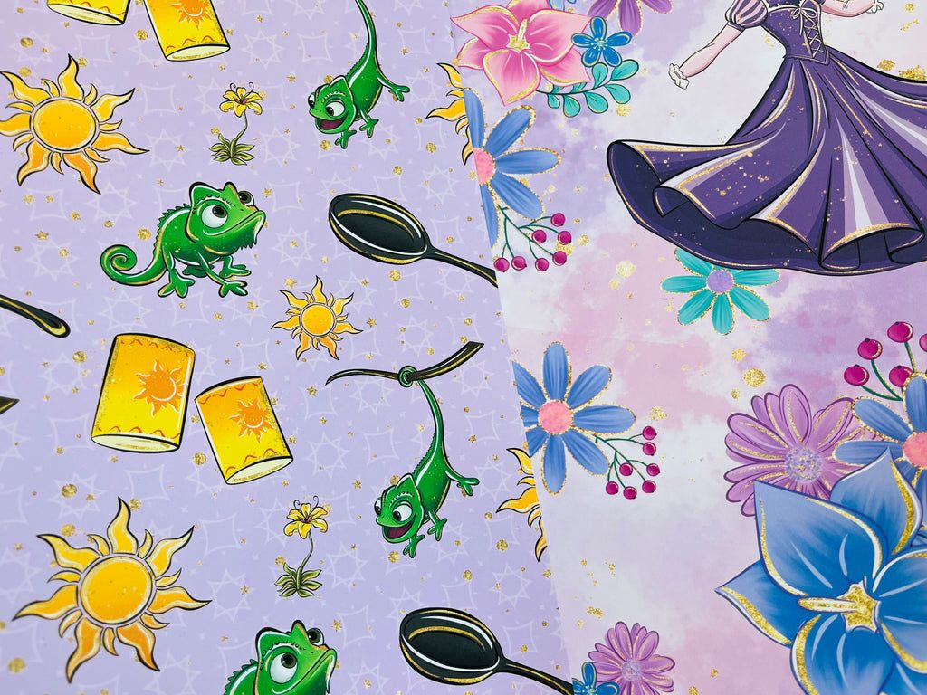 1024x768 Printed Paper Custom Pack Magic Tangled Rapunzel 2