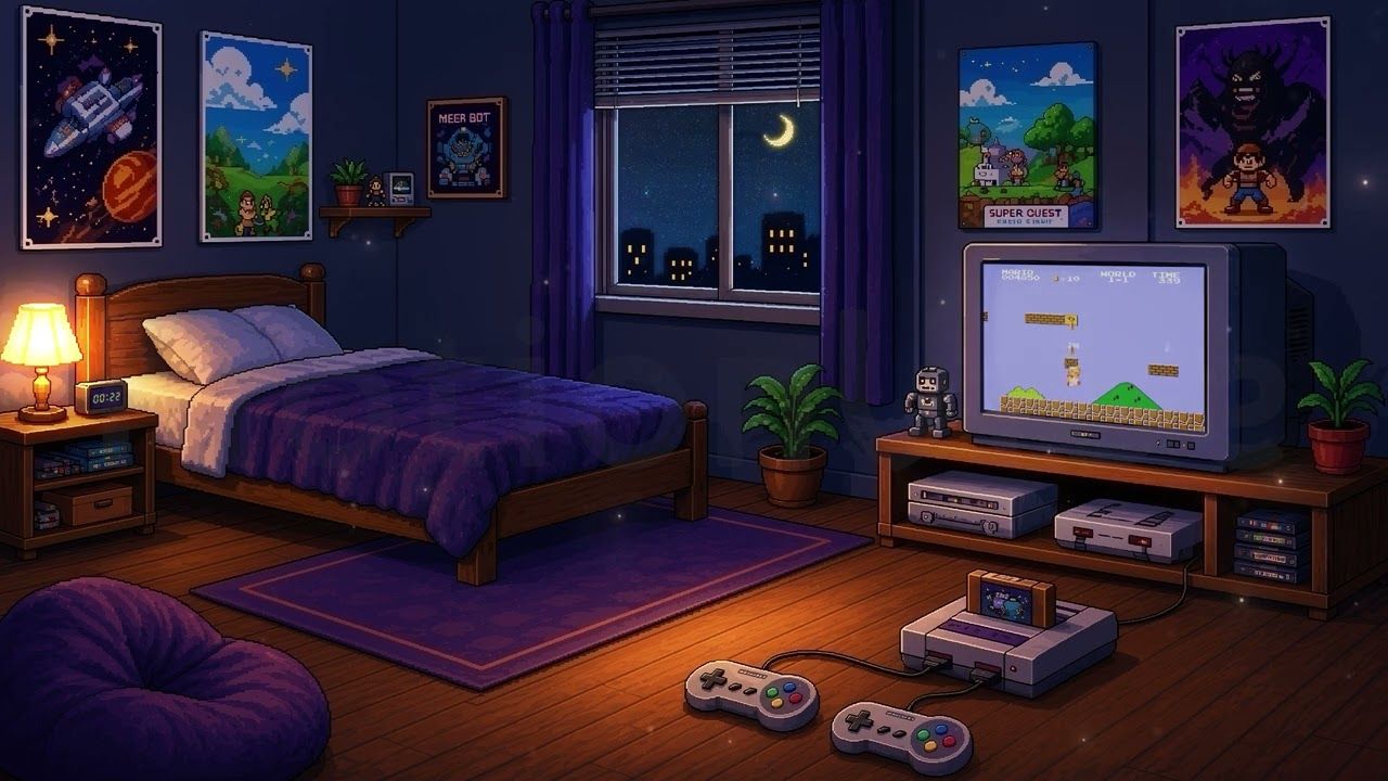 1280x720 Pixel Game Room